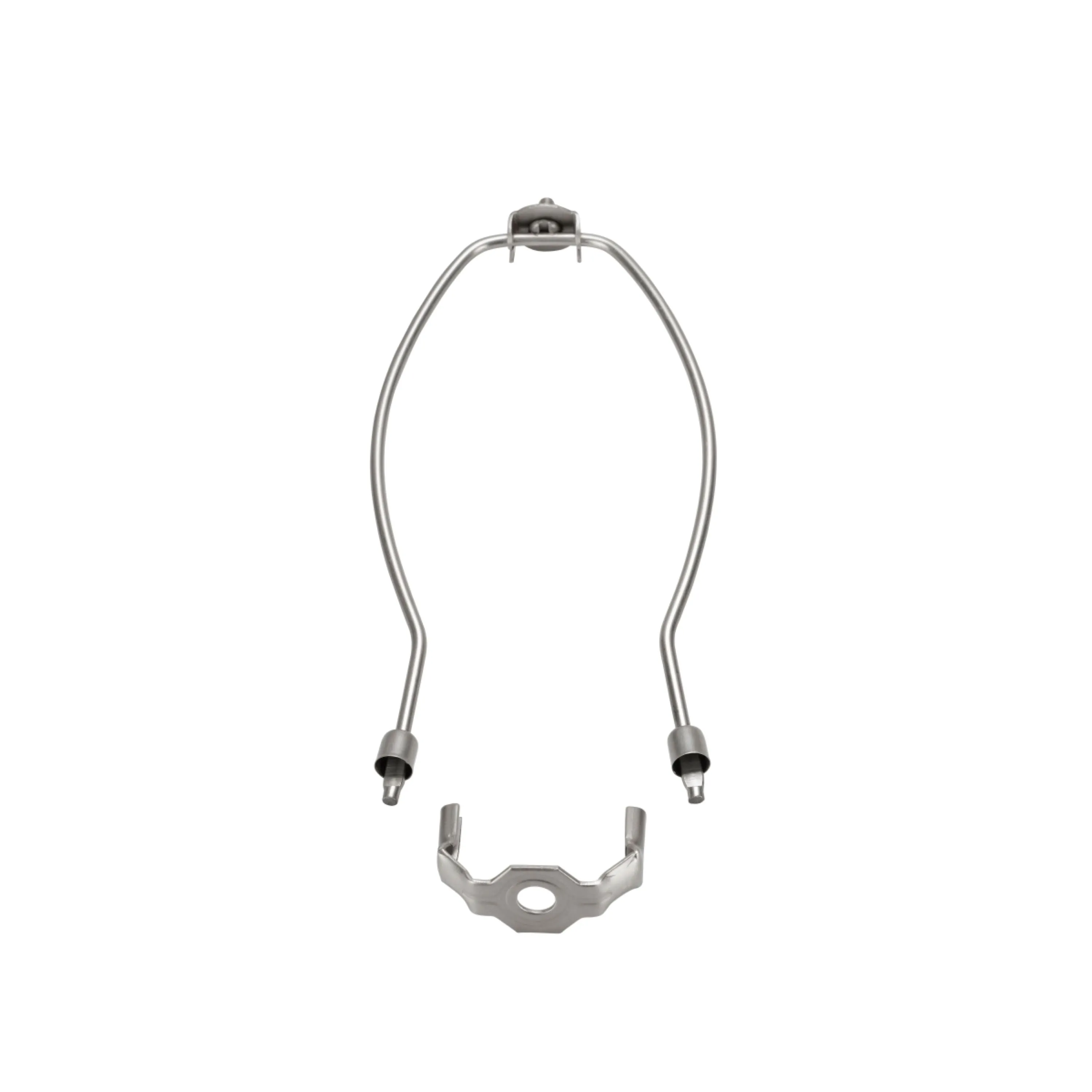 # 20009-26 9 1/2" Lamp Harp with Saddle in Satin Nickel Finish, 6 Pack