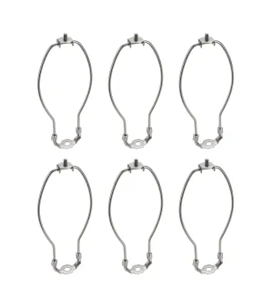 # 20009-26 9 1/2" Lamp Harp with Saddle in Satin Nickel Finish, 6 Pack