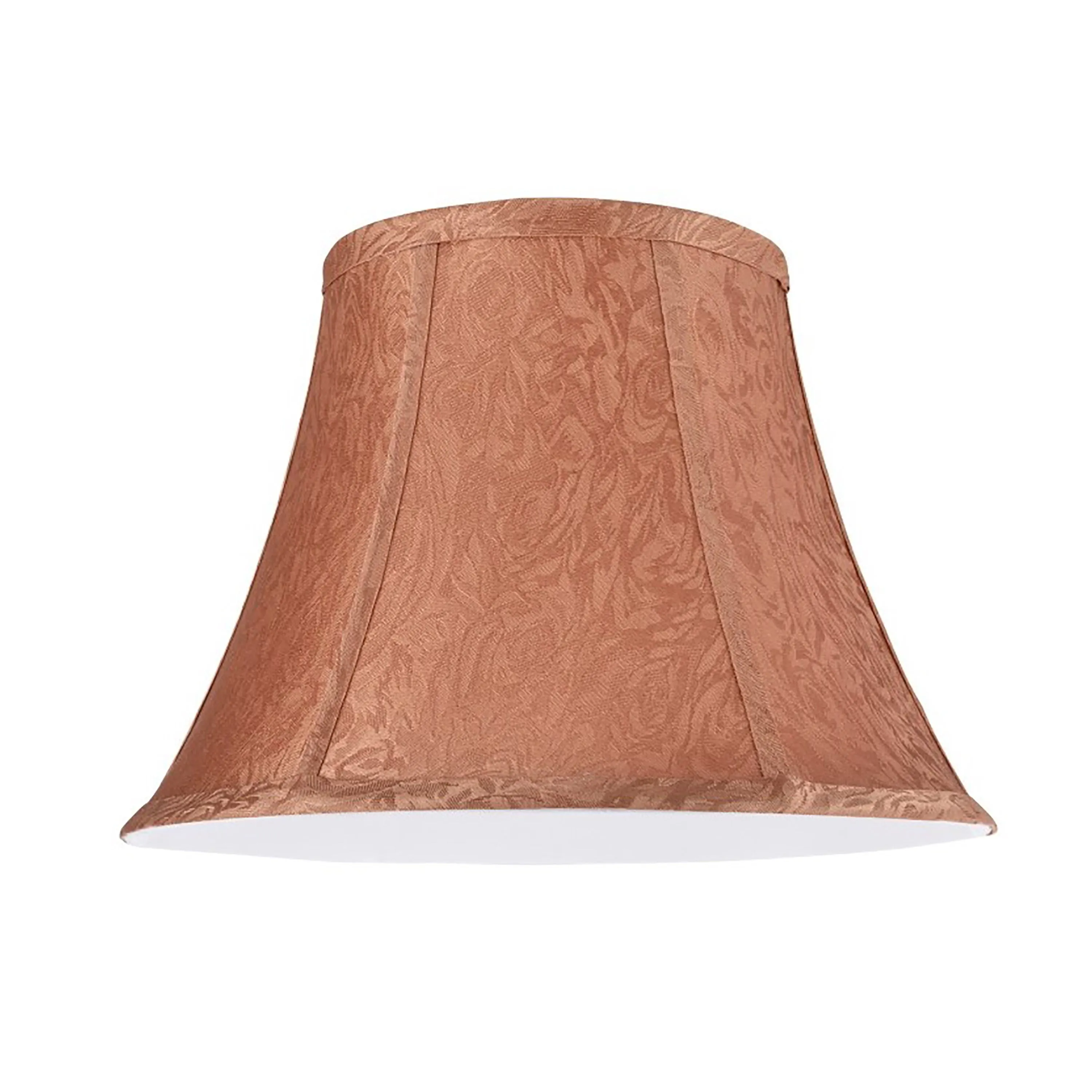 # 30094 Transitional Bell Shape Spider Construction Lamp Shade in Brown Textured Fabric, 13" wide (7" x 13" x 9 1/2")