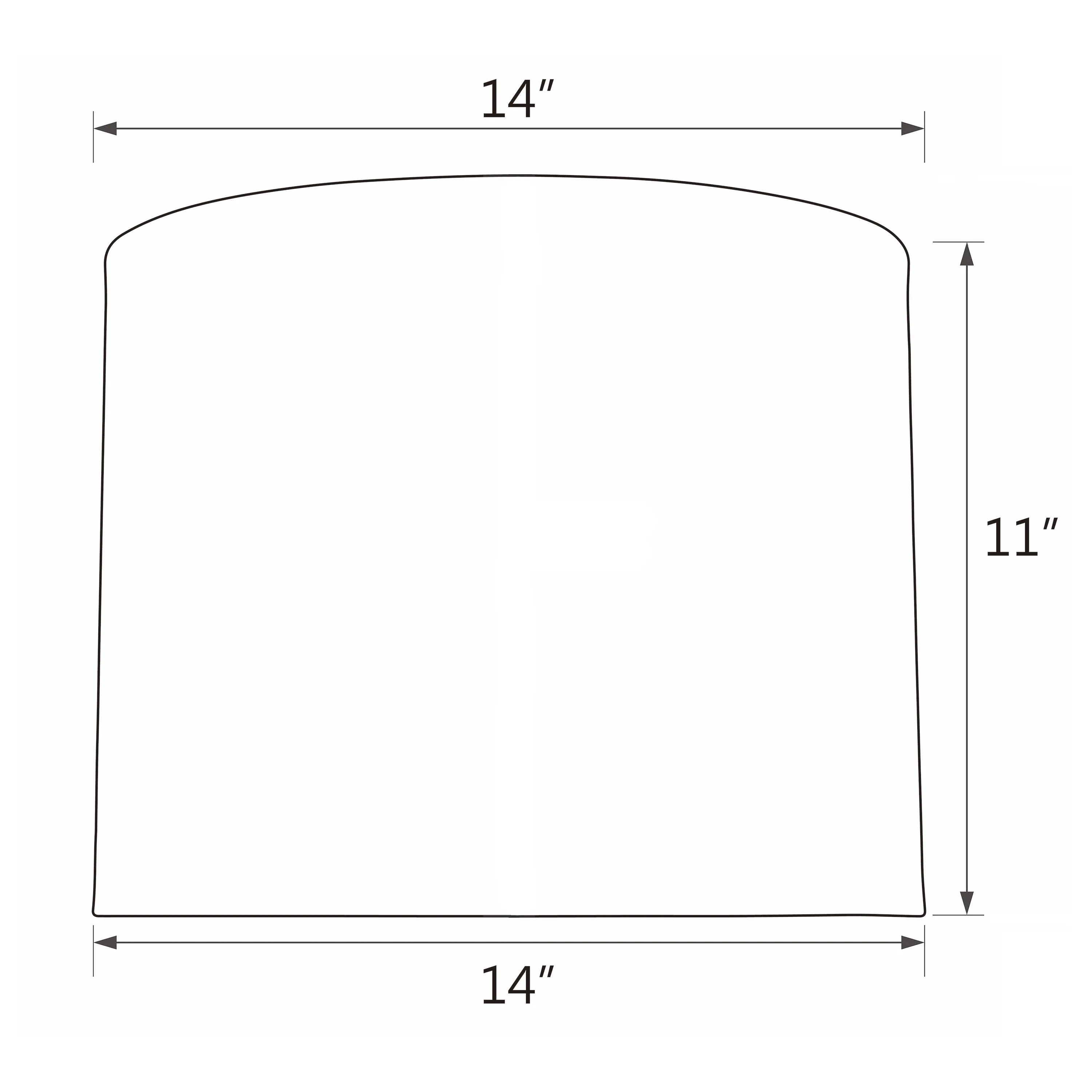 # 31014 Transitional Hardback Drum (Cylinder) Shape Spider Construction Shade in Grey & Black, 14" wide (14" x 14" x 11")