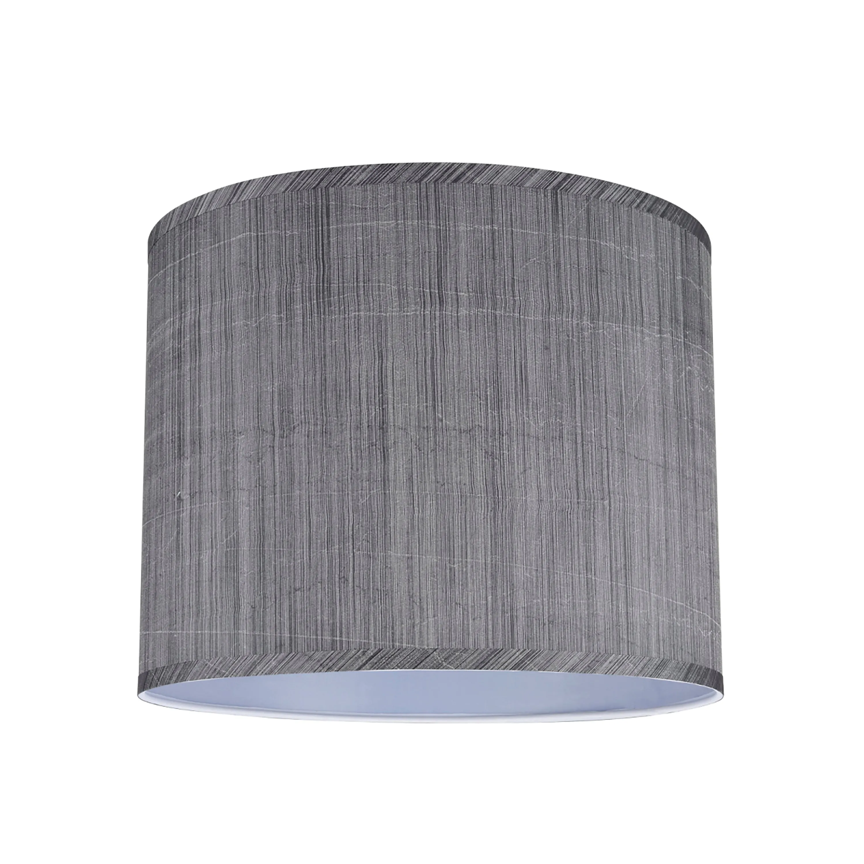 # 31014 Transitional Hardback Drum (Cylinder) Shape Spider Construction Shade in Grey & Black, 14" wide (14" x 14" x 11")