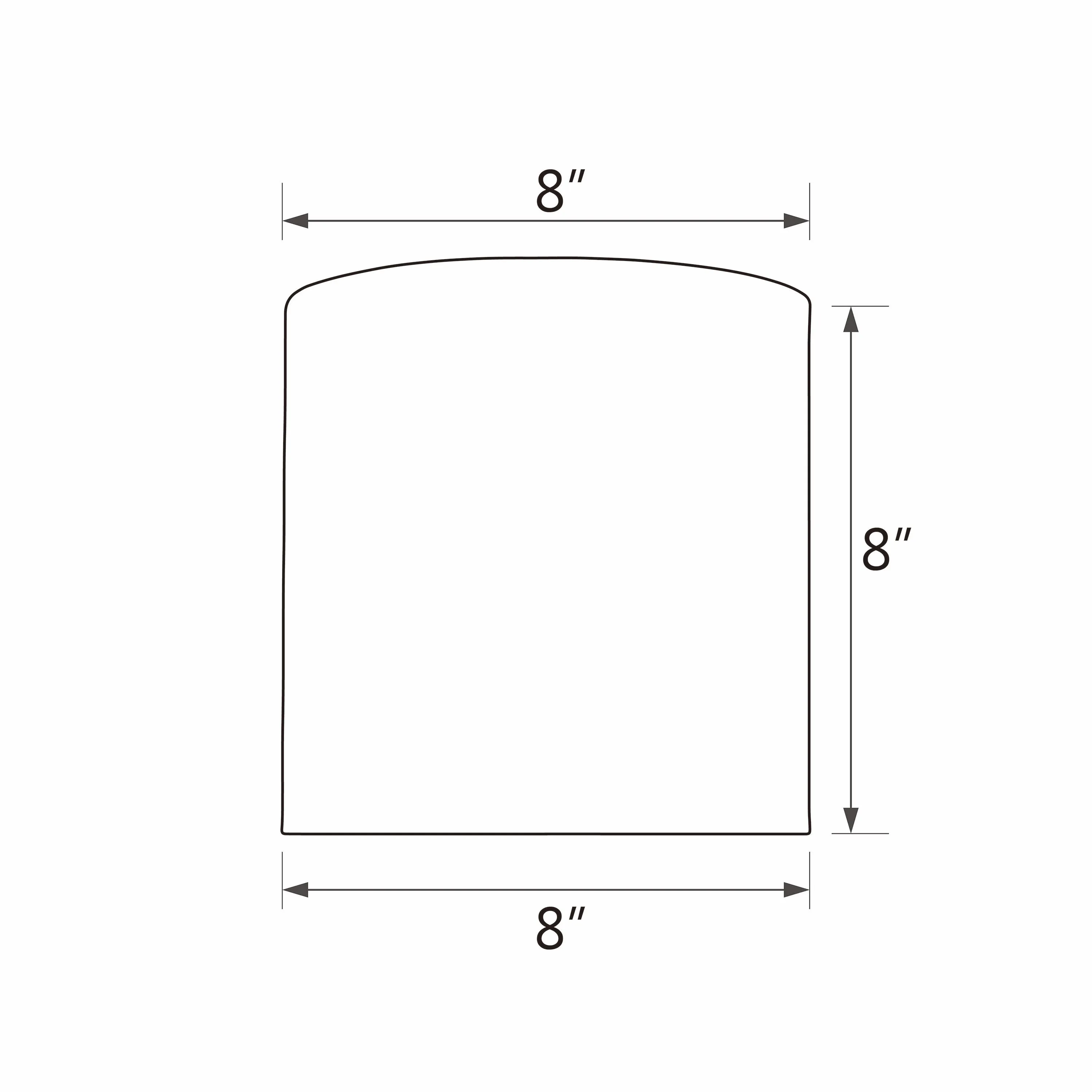 # 31052 Transitional Hardback Drum (Cylinder) Shape Spider Construction Lamp Shade in Off White, 8" wide (8" x 8" x 8")