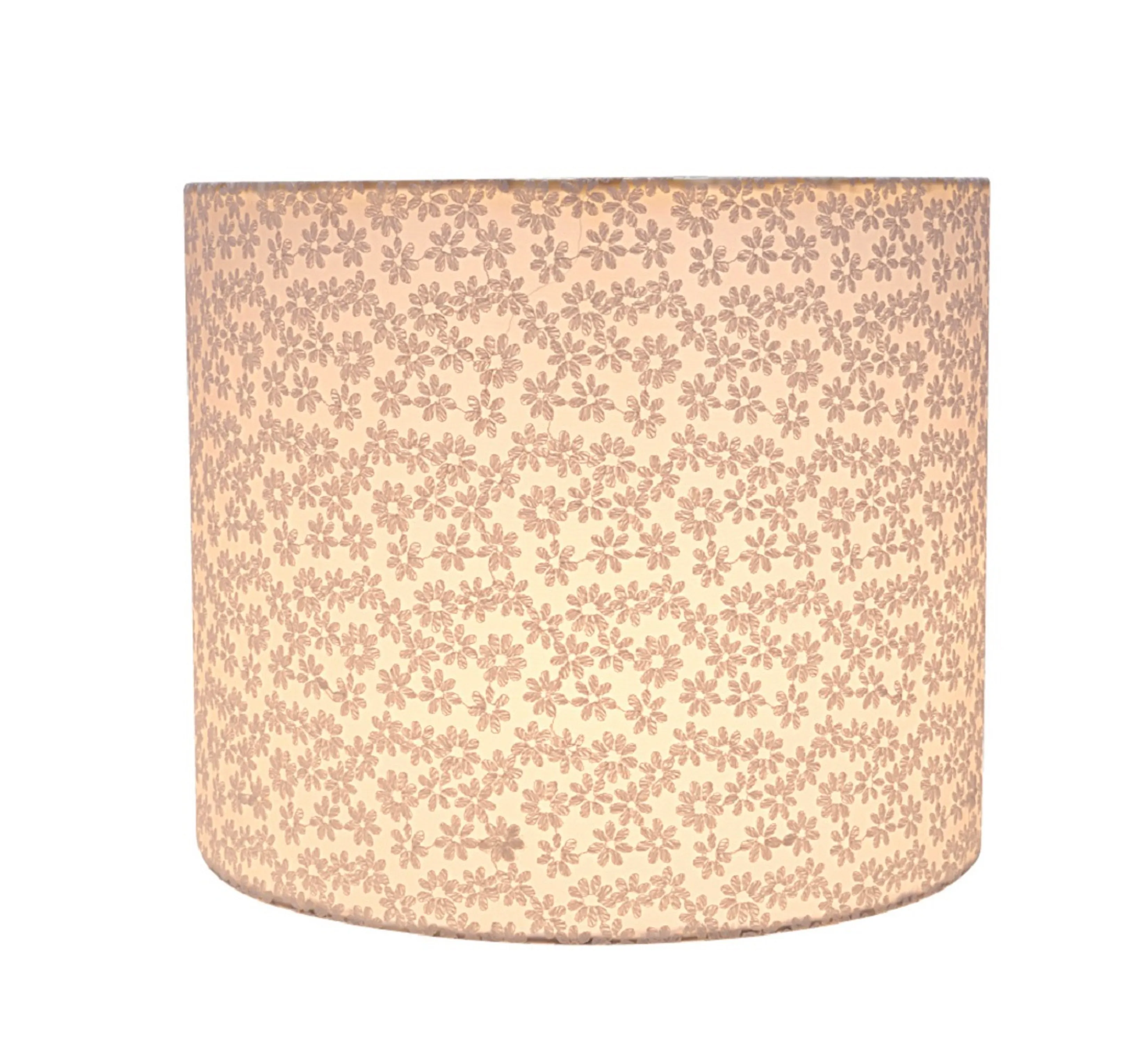 # 31094 Transitional Drum (Cylinder) Shaped Spider Construction Lamp Shade in White, 12" wide (12" x 12" x 10")
