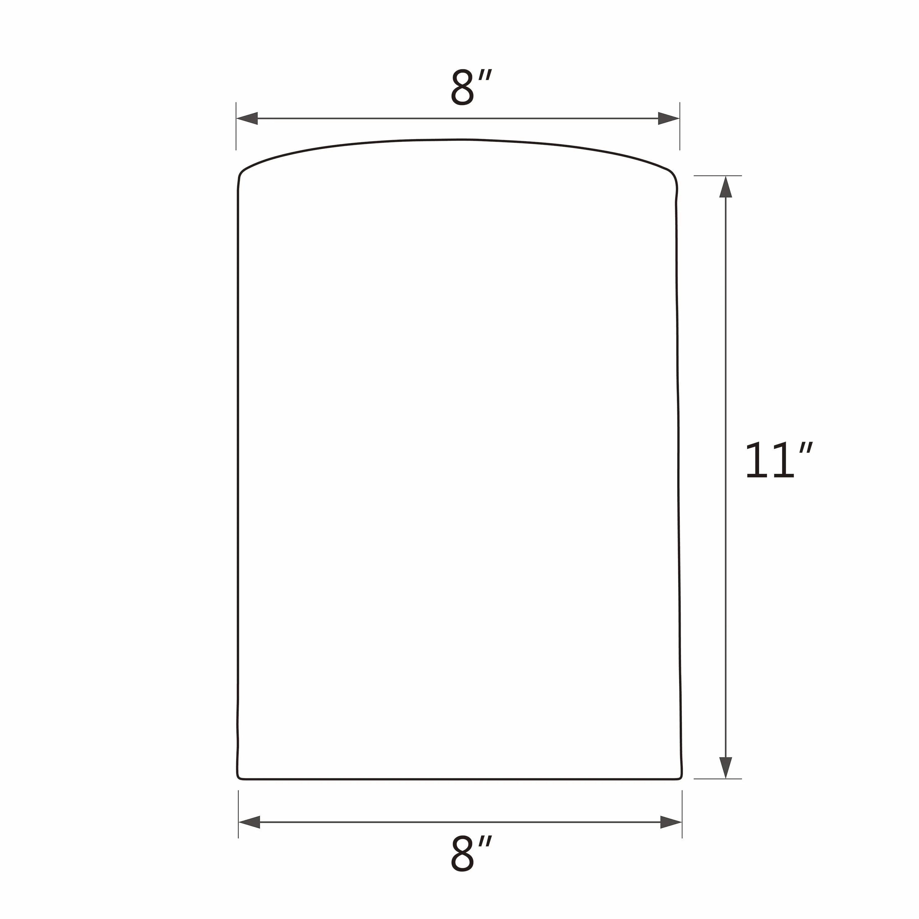 # 31111 Transitional Hardback Drum (Cylinder) Shape Spider Construction Lamp Shade in White, 8" wide (8" x 8" x 11")