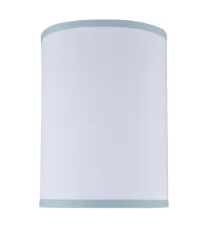 # 31111 Transitional Hardback Drum (Cylinder) Shape Spider Construction Lamp Shade in White, 8" wide (8" x 8" x 11")