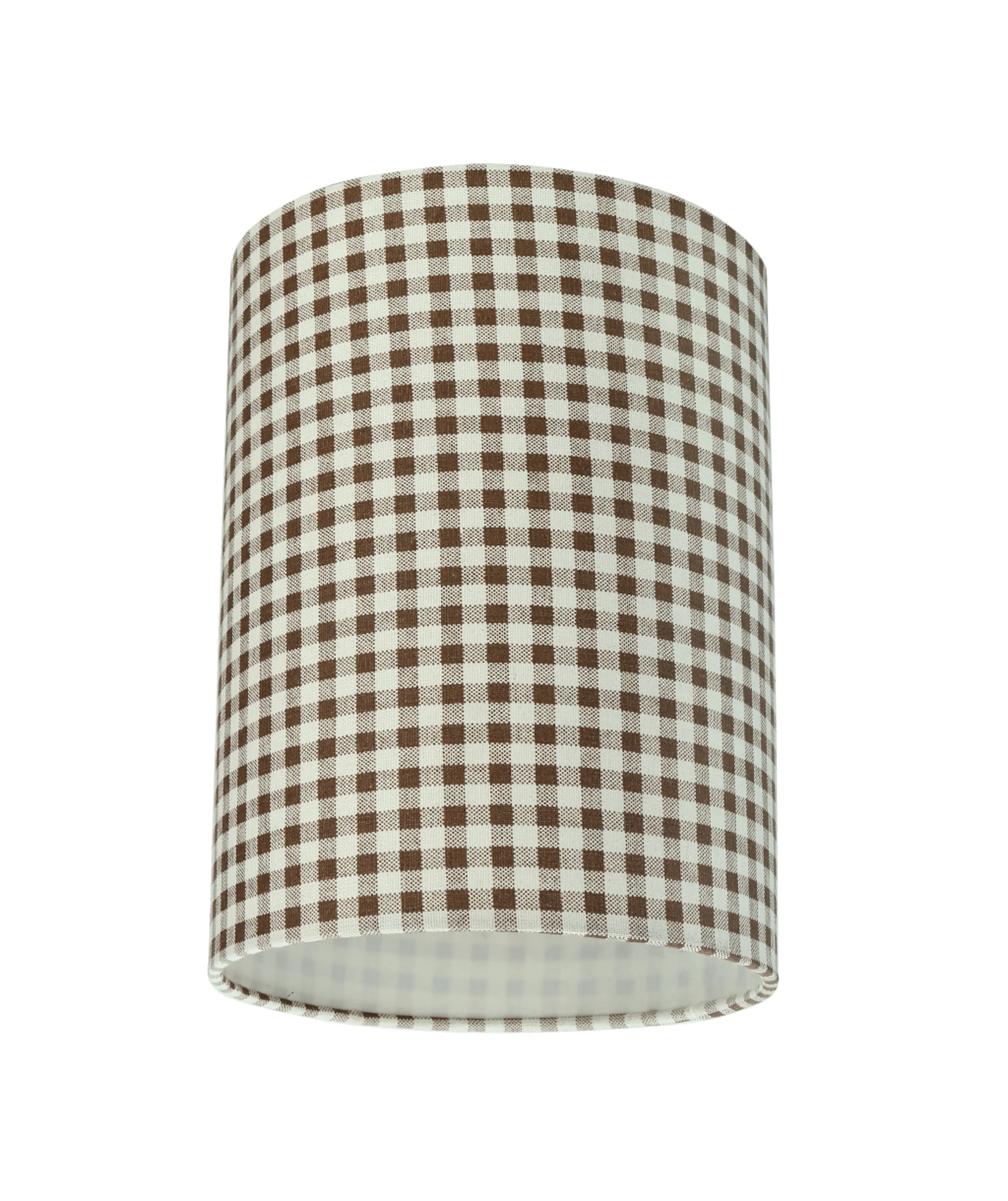 # 31113 Transitional Hardback Drum (Cylinder) Shaped Spider Construction Lamp Shade in Brown, 8" wide (8" x 8" x 11")