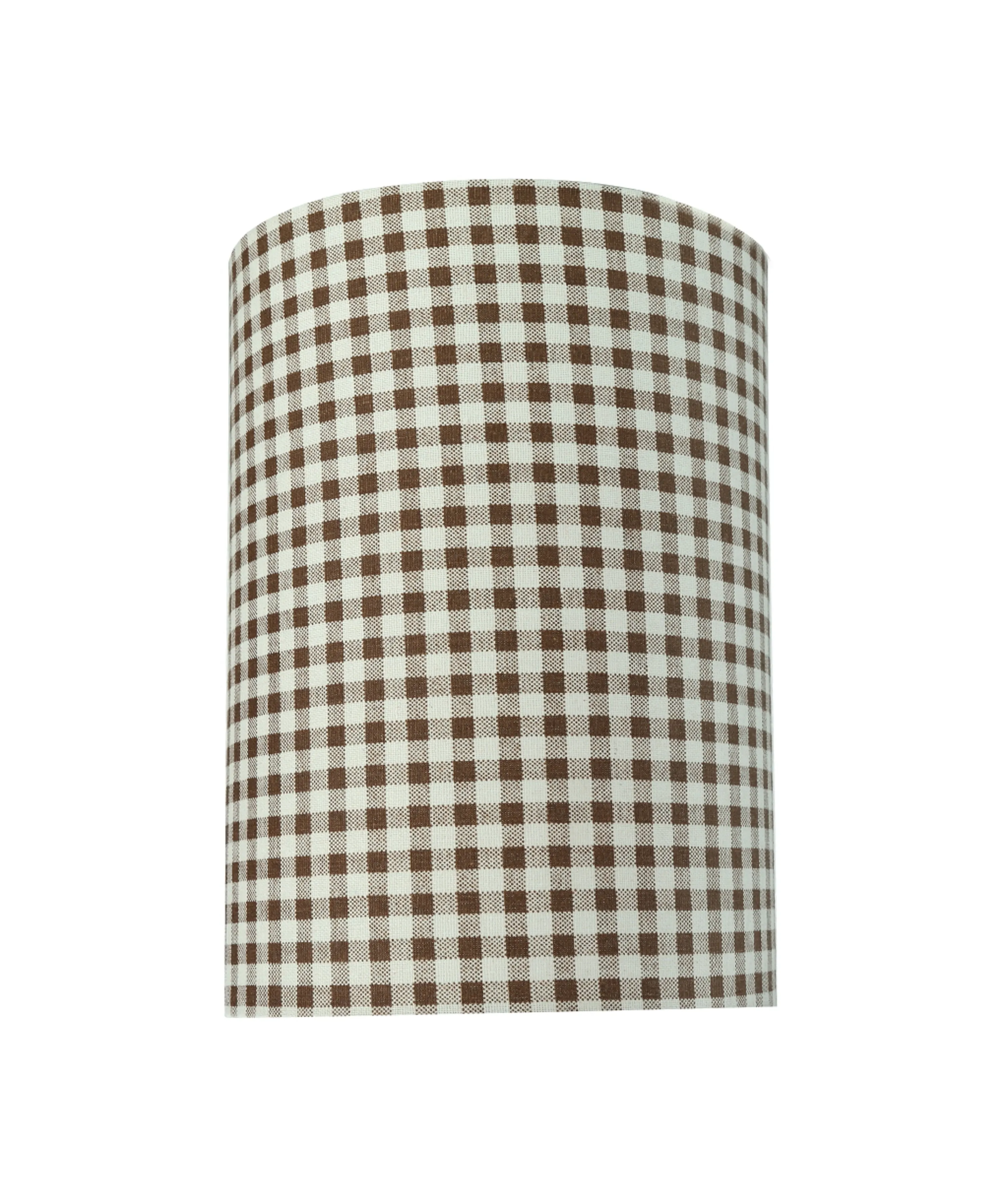 # 31113 Transitional Hardback Drum (Cylinder) Shaped Spider Construction Lamp Shade in Brown, 8" wide (8" x 8" x 11")