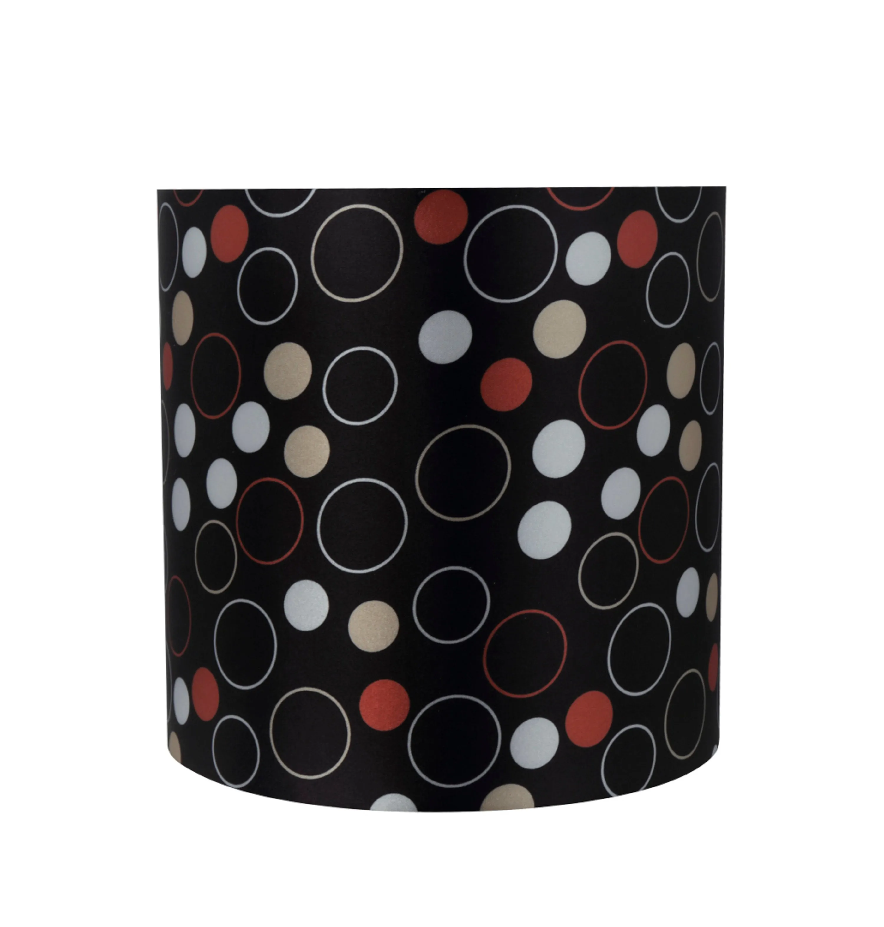 # 31232 Transitional Drum (Cylinder) Shaped Spider Construction Lamp Shade in Black, 8" wide (8" x 8" x 8")