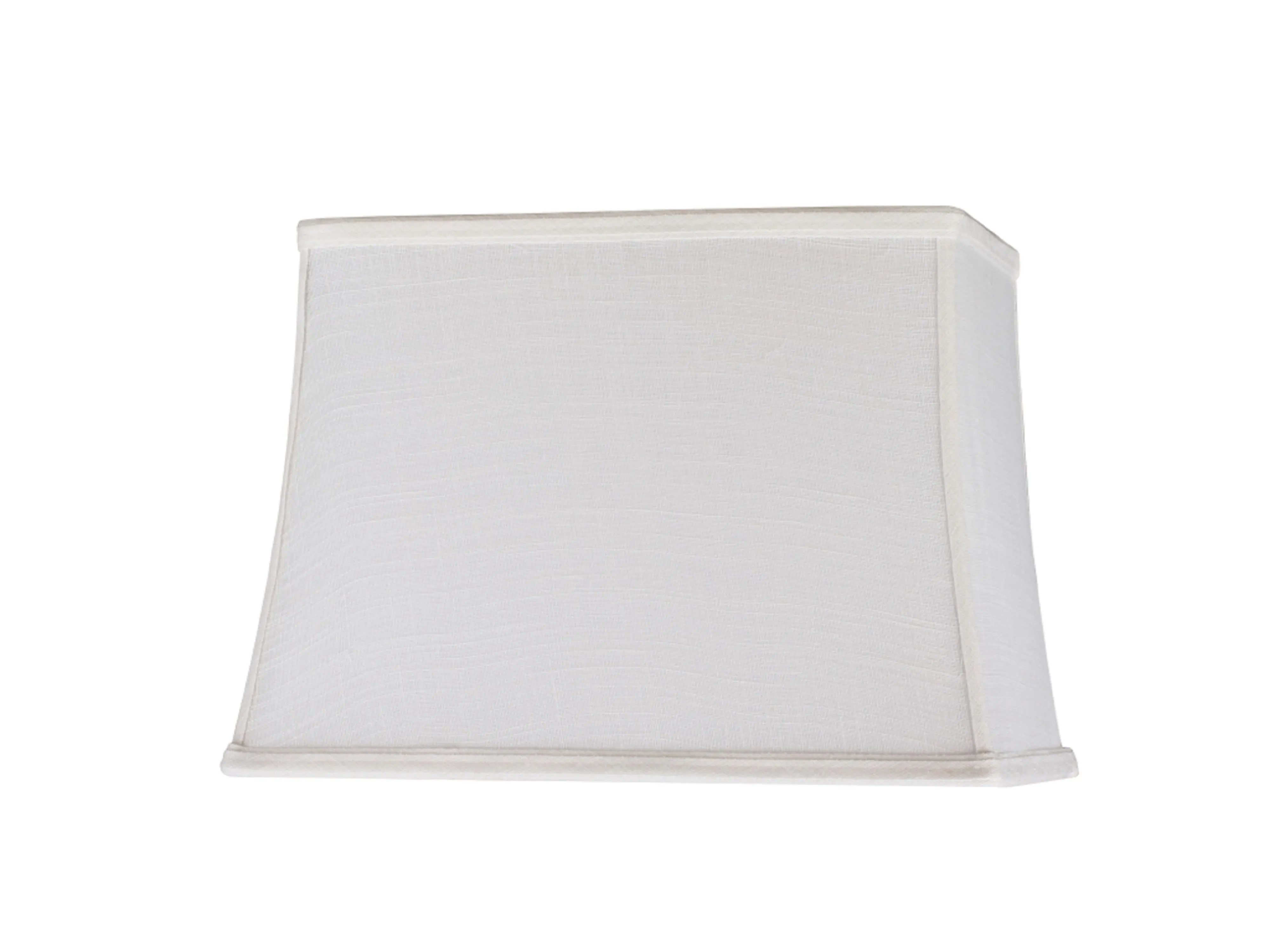 # 32036 Transitional Rectangle Hardback Spider Construction Shade, Off White, 14" wide, Top: 6"   12" Bottom: 8   14" Height: 10"