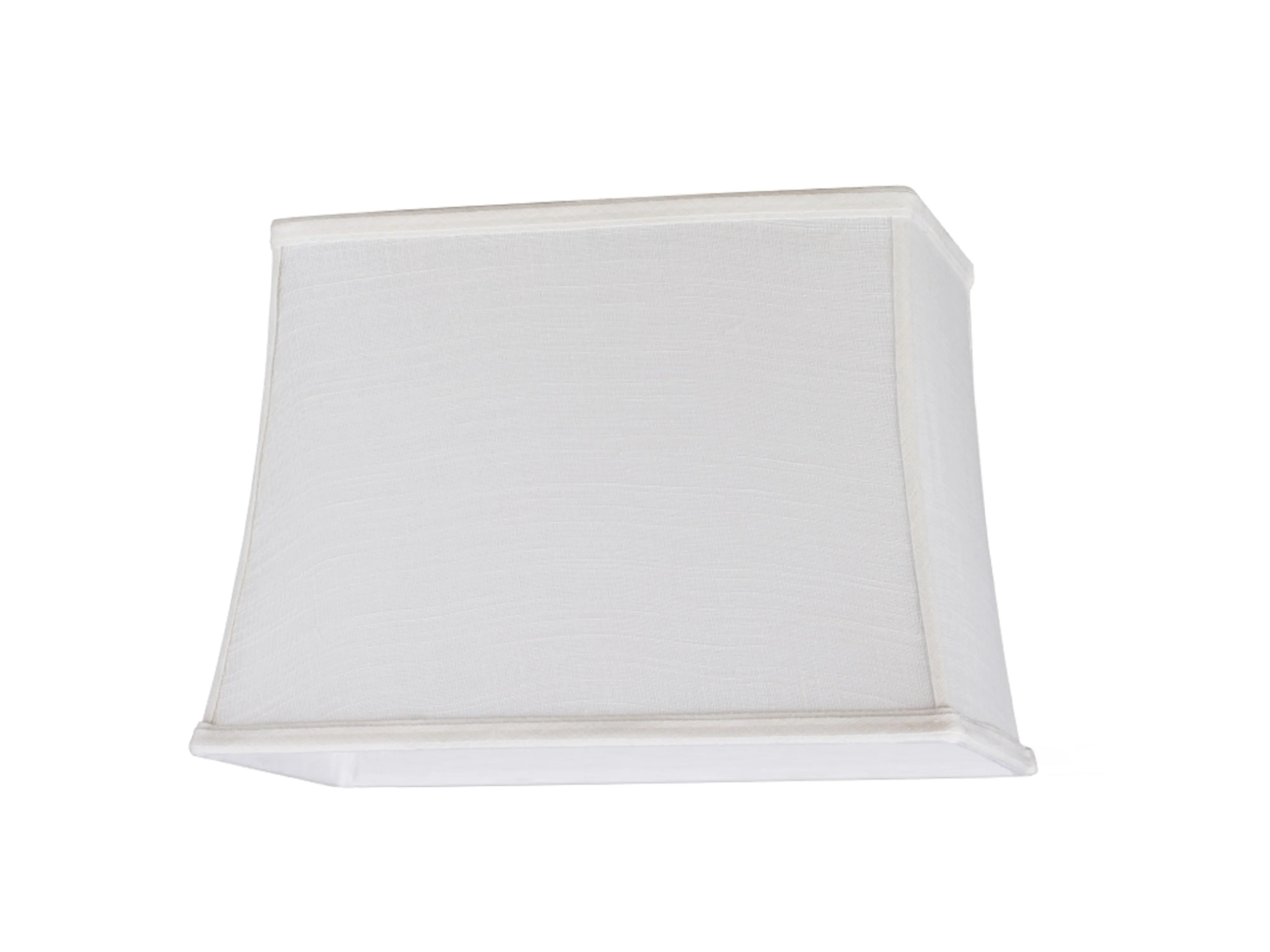 # 32036 Transitional Rectangle Hardback Spider Construction Shade, Off White, 14" wide, Top: 6"   12" Bottom: 8   14" Height: 10"