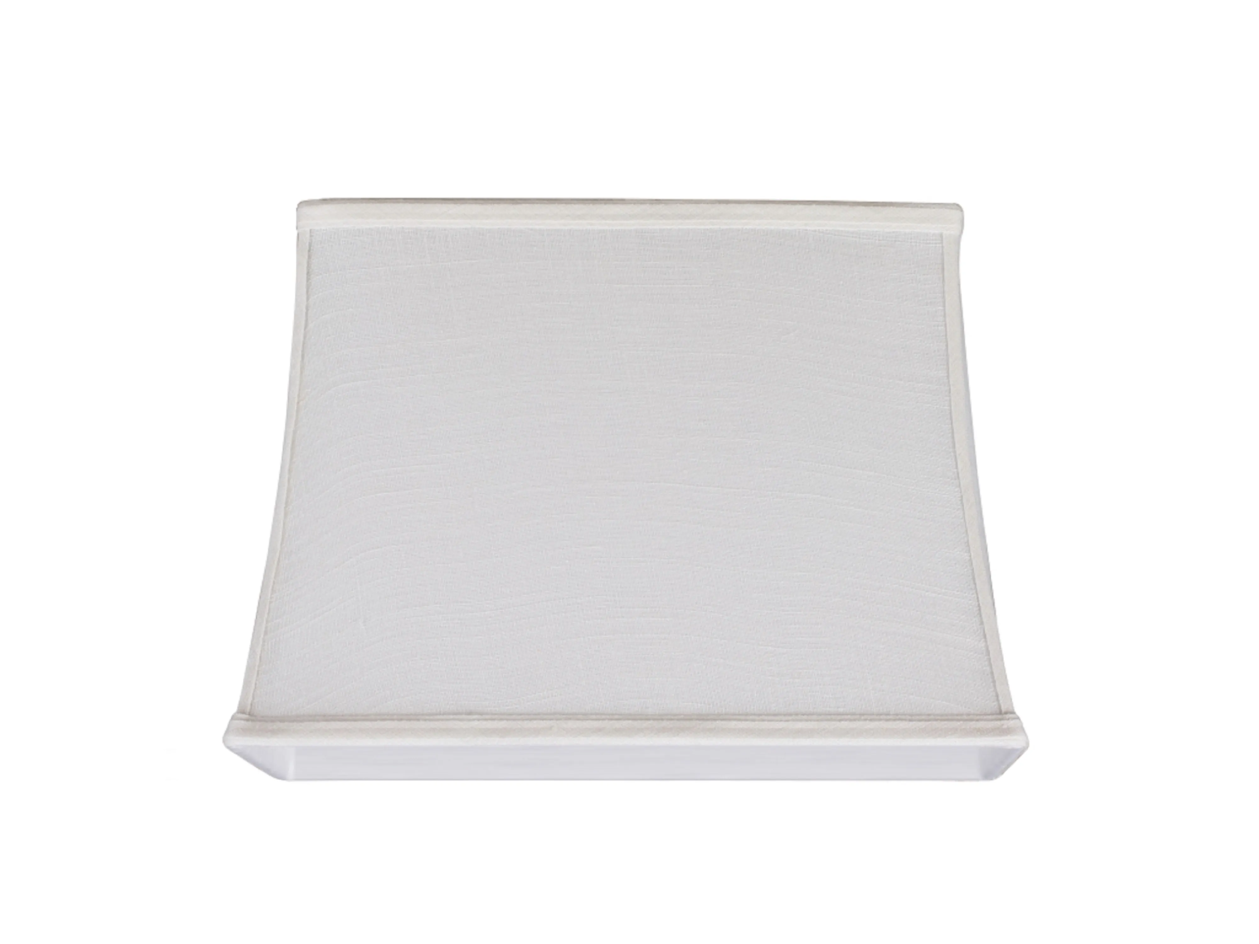 # 32036 Transitional Rectangle Hardback Spider Construction Shade, Off White, 14" wide, Top: 6"   12" Bottom: 8   14" Height: 10"