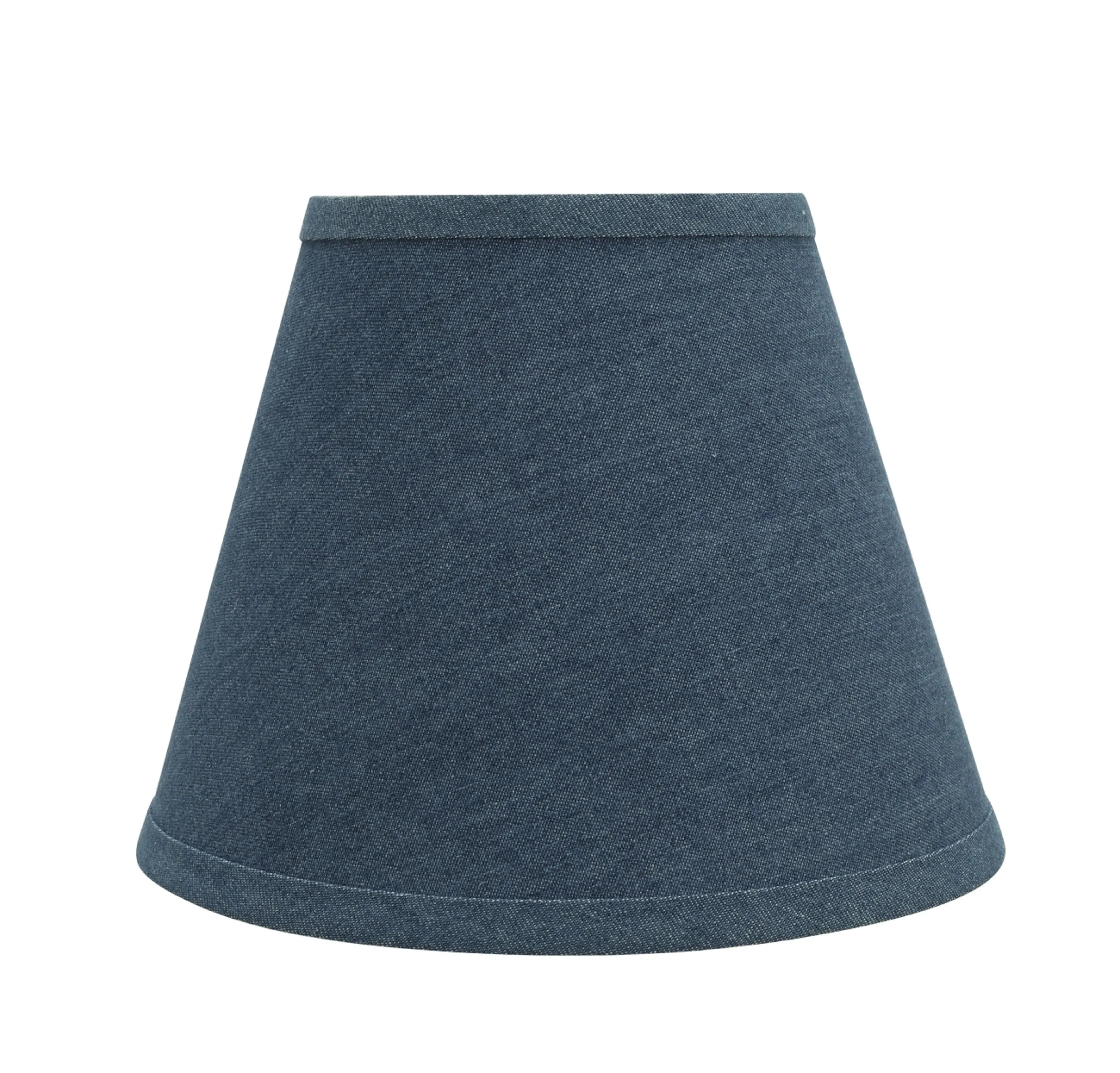 # 32177 Transitional Hardback Empire Shaped Spider Construction Lamp Shade in Washing Blue Denim, 9" wide (5" x 9" x 7")