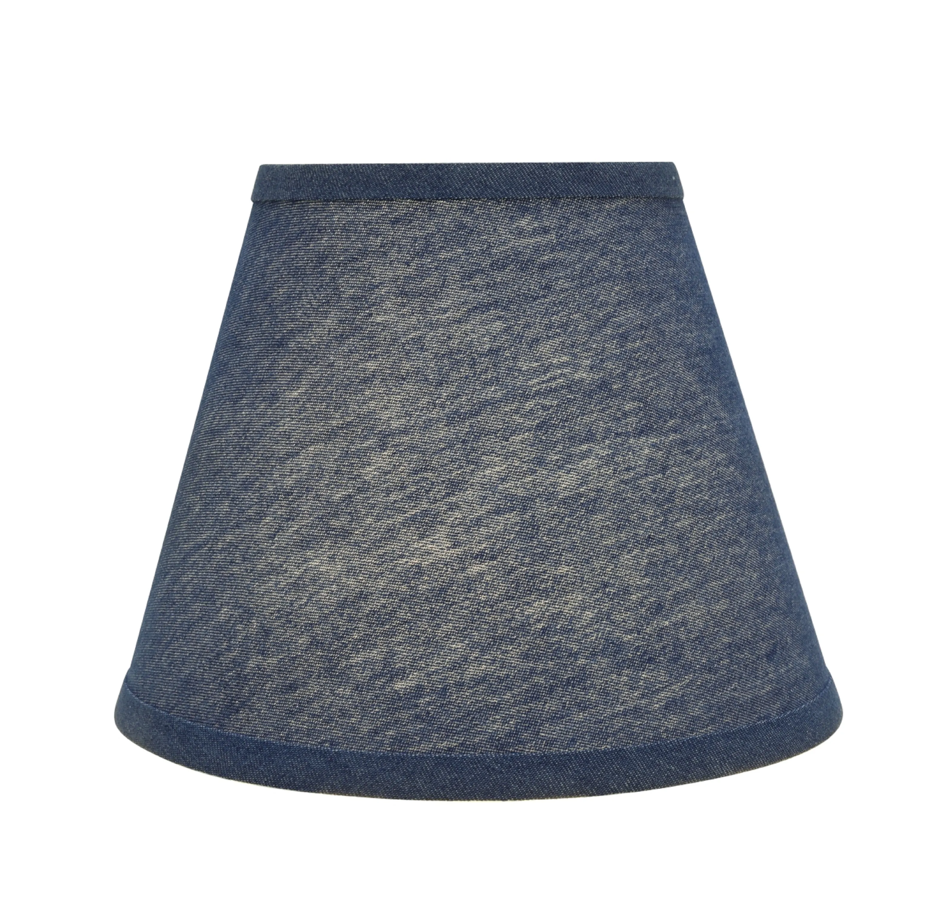 # 32177 Transitional Hardback Empire Shaped Spider Construction Lamp Shade in Washing Blue Denim, 9" wide (5" x 9" x 7")