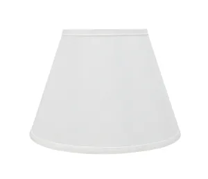 # 32188 Transitional Hardback Empire Shaped Spider Construction Lamp Shade in White, 13" wide (7" x 13" x 9 1/2")
