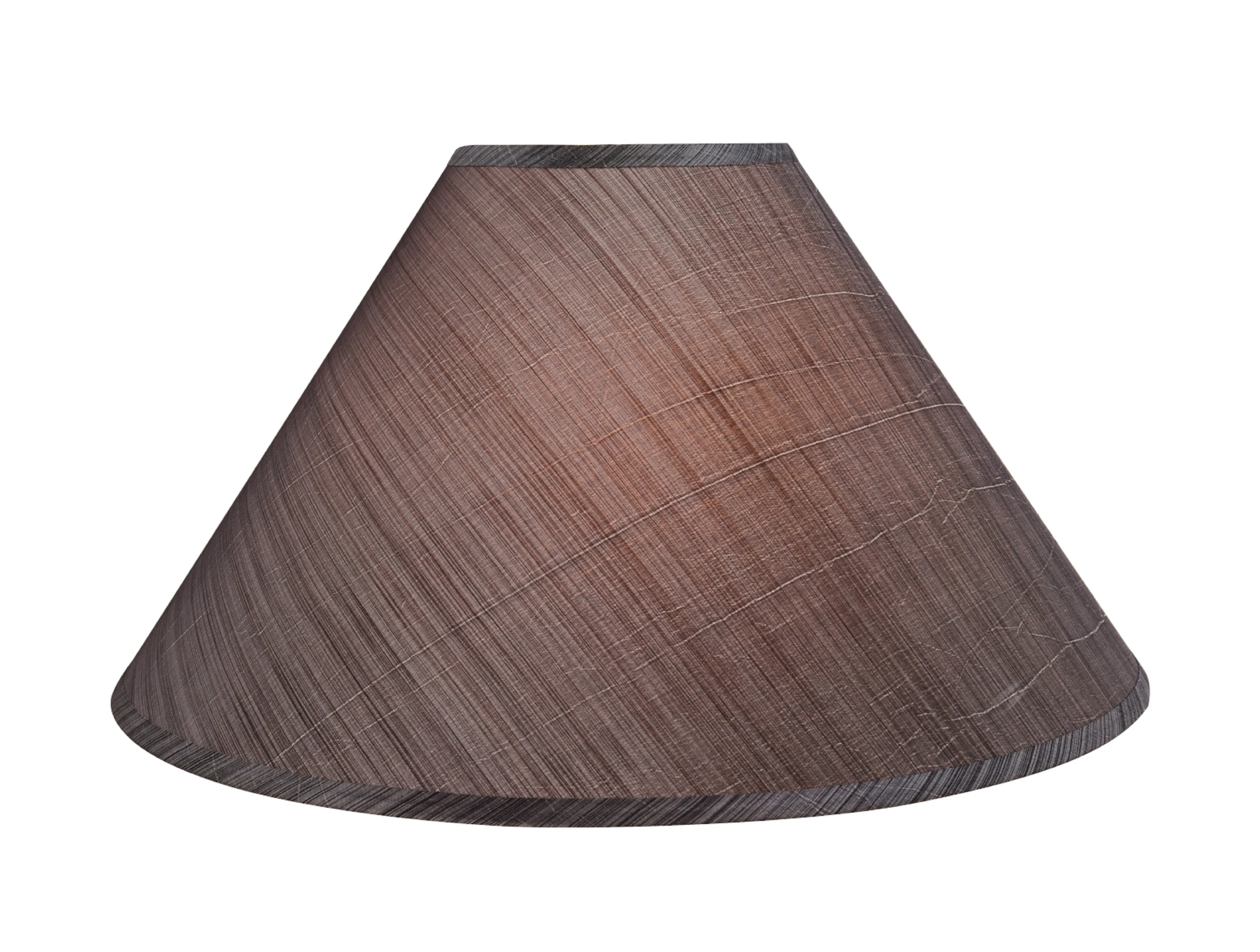 # 32203 Transitional Hardback Empire Shaped Spider Construction Lamp Shade in Grey & Black, 19" wide (6" x 19" x 12")