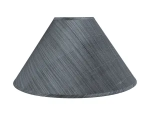 # 32203 Transitional Hardback Empire Shaped Spider Construction Lamp Shade in Grey & Black, 19" wide (6" x 19" x 12")