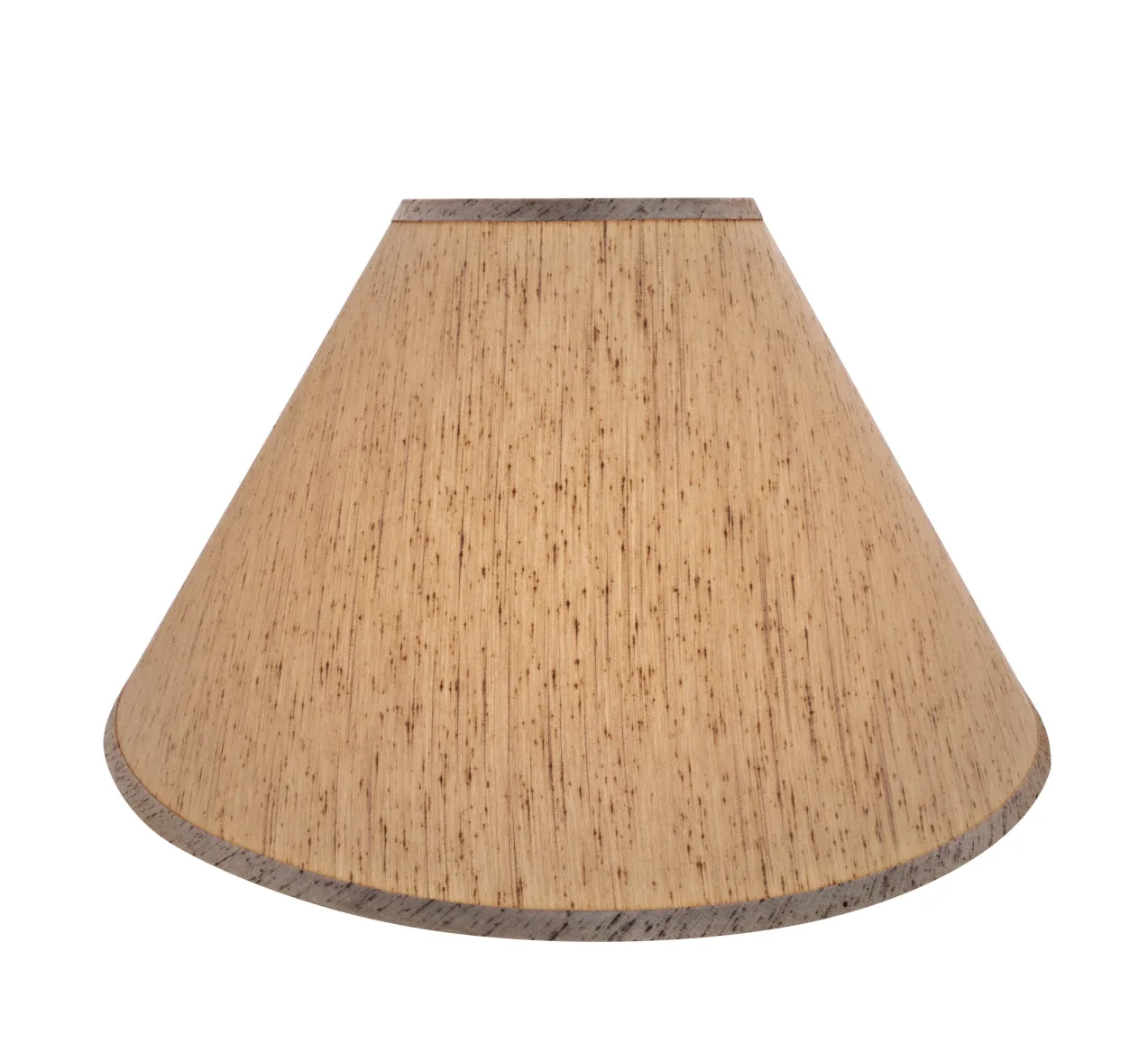 # 32562 Transitional Hardback Empire Shaped Spider Construction Lamp Shade in Yellowish Brown, 20" wide (7" x 20" x 12 1/2")
