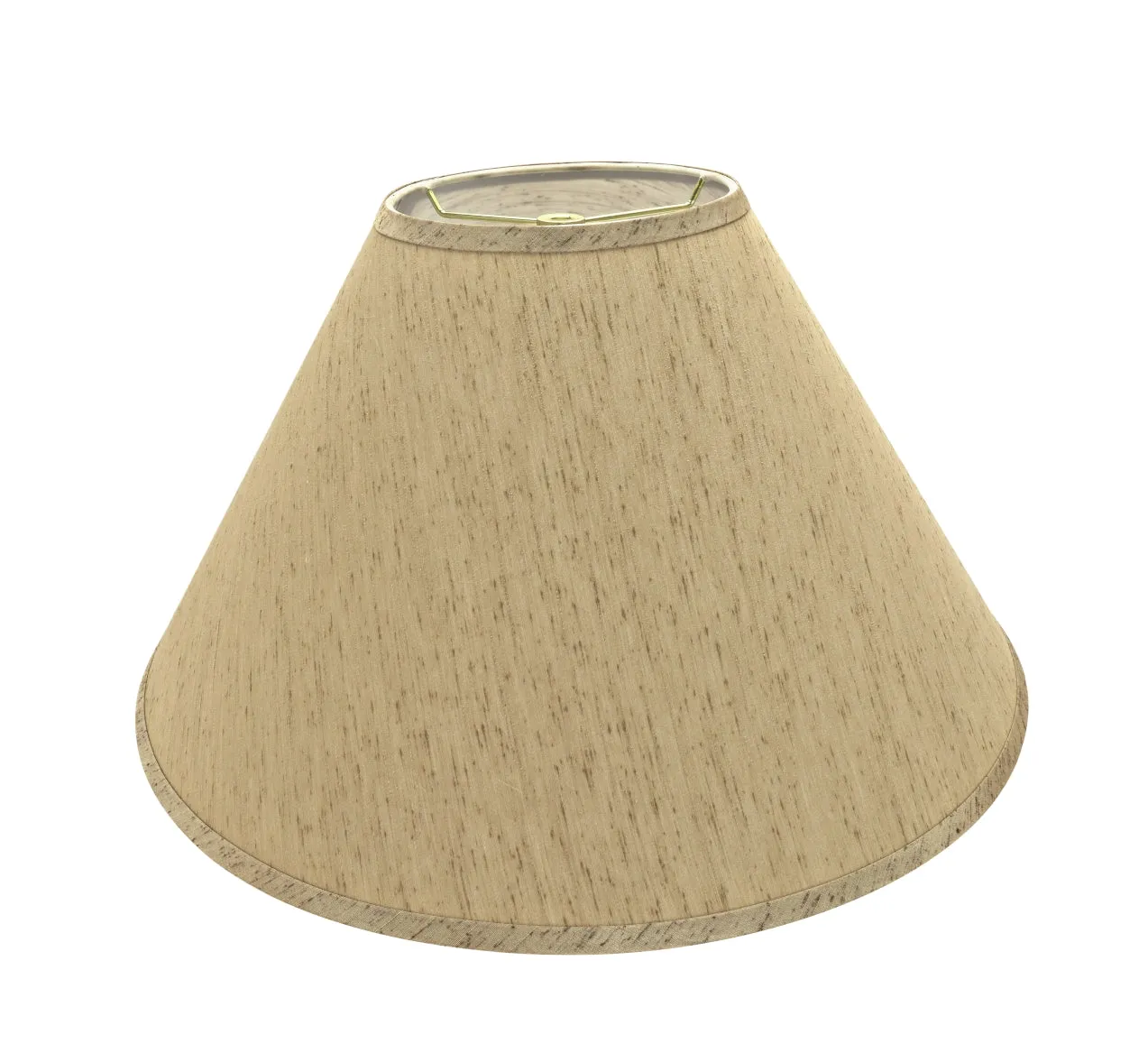 # 32562 Transitional Hardback Empire Shaped Spider Construction Lamp Shade in Yellowish Brown, 20" wide (7" x 20" x 12 1/2")