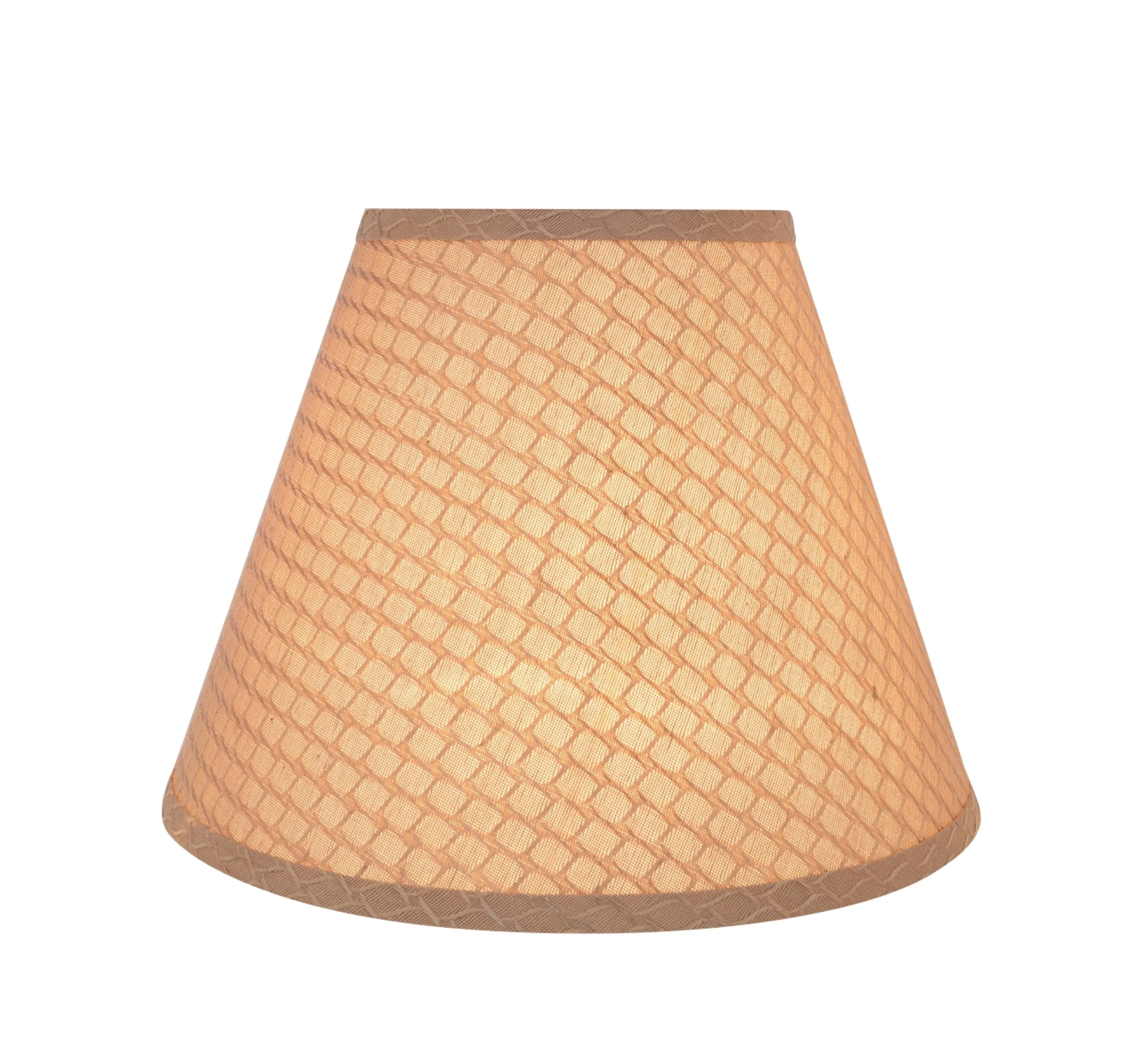 # 32624 Transitional Hardback Empire Shaped Spider Construction Lamp Shade in Sand Yellow, 12" wide (6" x 12" x 9")