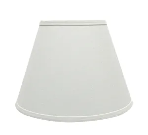 # 32682 Transitional Hardback Empire Shaped Spider Construction Lamp Shade in White, 13" wide (7" x 13" x 9 1/2")