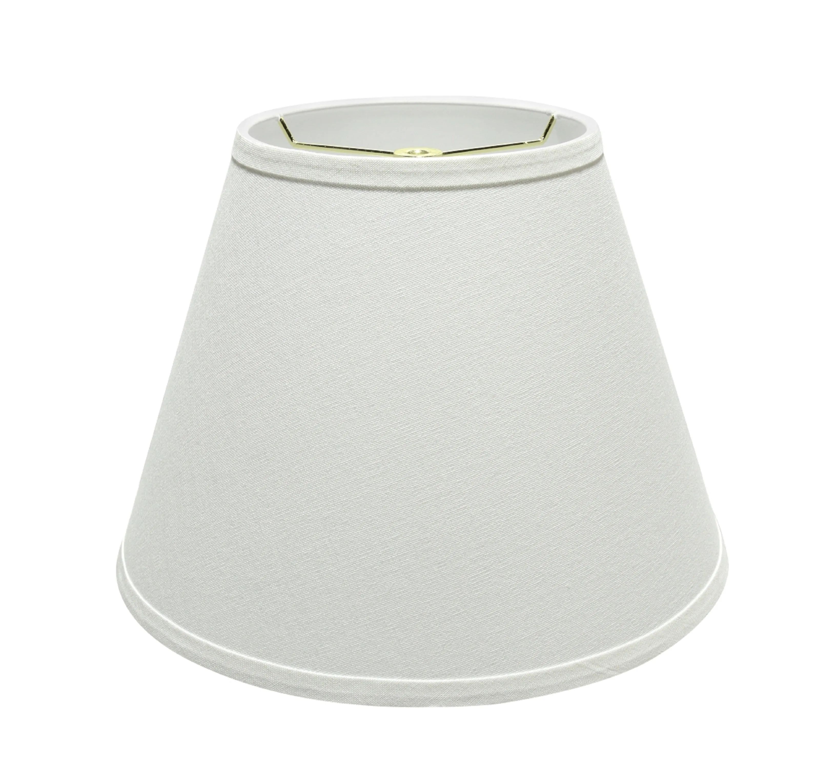 # 32682 Transitional Hardback Empire Shaped Spider Construction Lamp Shade in White, 13" wide (7" x 13" x 9 1/2")