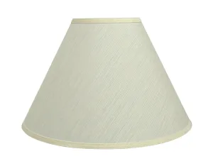 # 32771 Transitional Hardback Empire Shaped Spider Construction Lamp Shade in Eggshell, 18" wide (7" x 18" x 12 1/2")