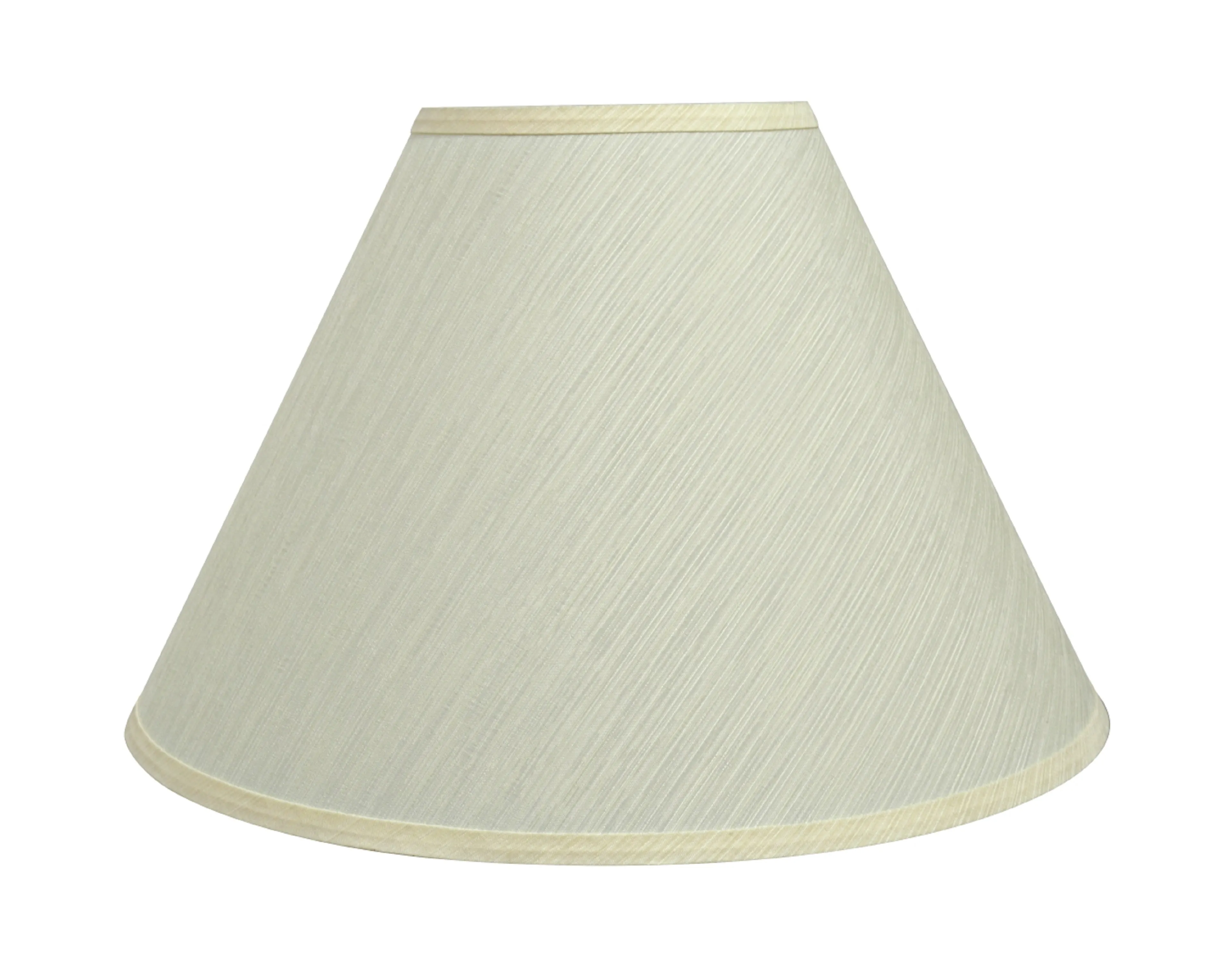 # 32771 Transitional Hardback Empire Shaped Spider Construction Lamp Shade in Eggshell, 18" wide (7" x 18" x 12 1/2")