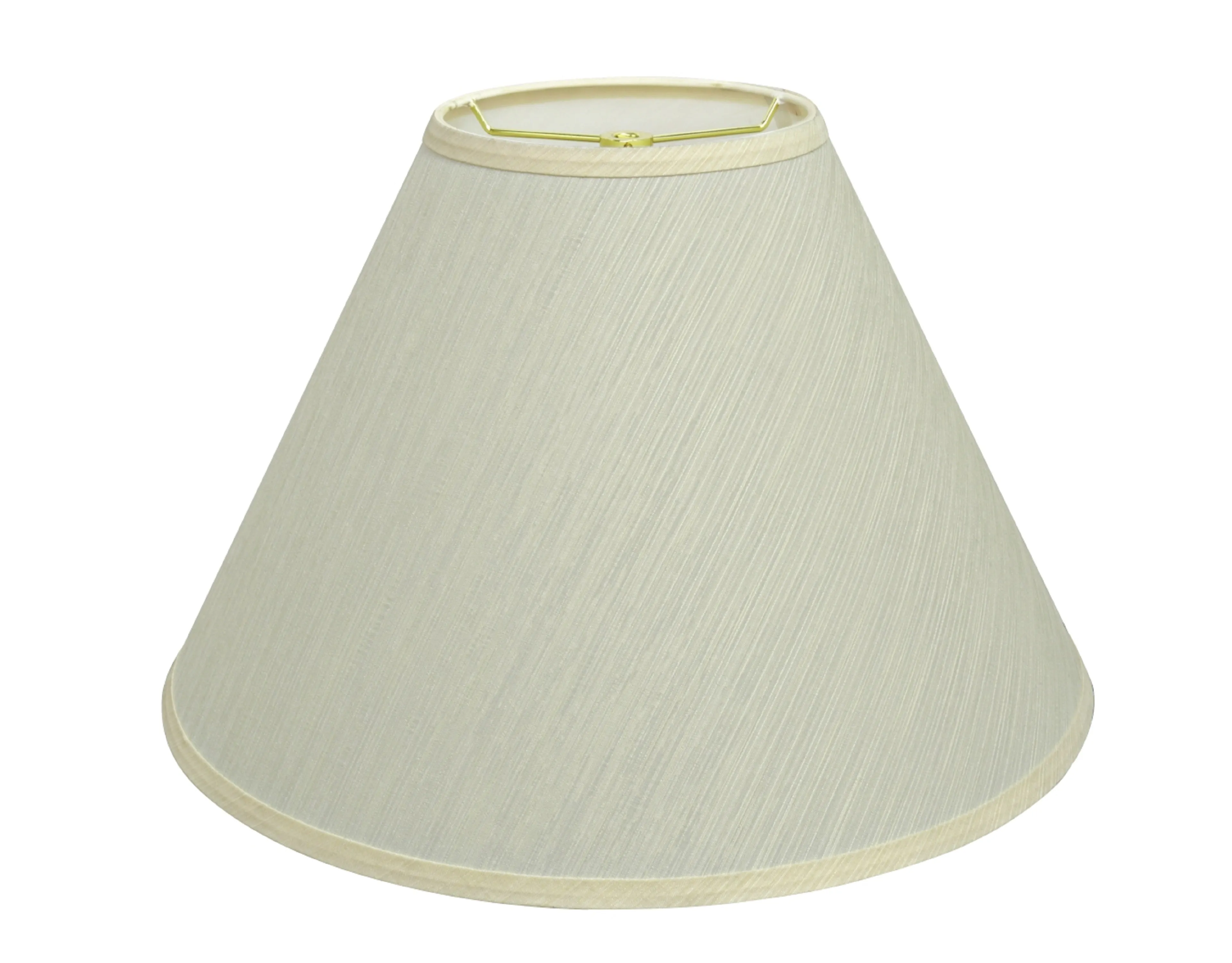 # 32771 Transitional Hardback Empire Shaped Spider Construction Lamp Shade in Eggshell, 18" wide (7" x 18" x 12 1/2")