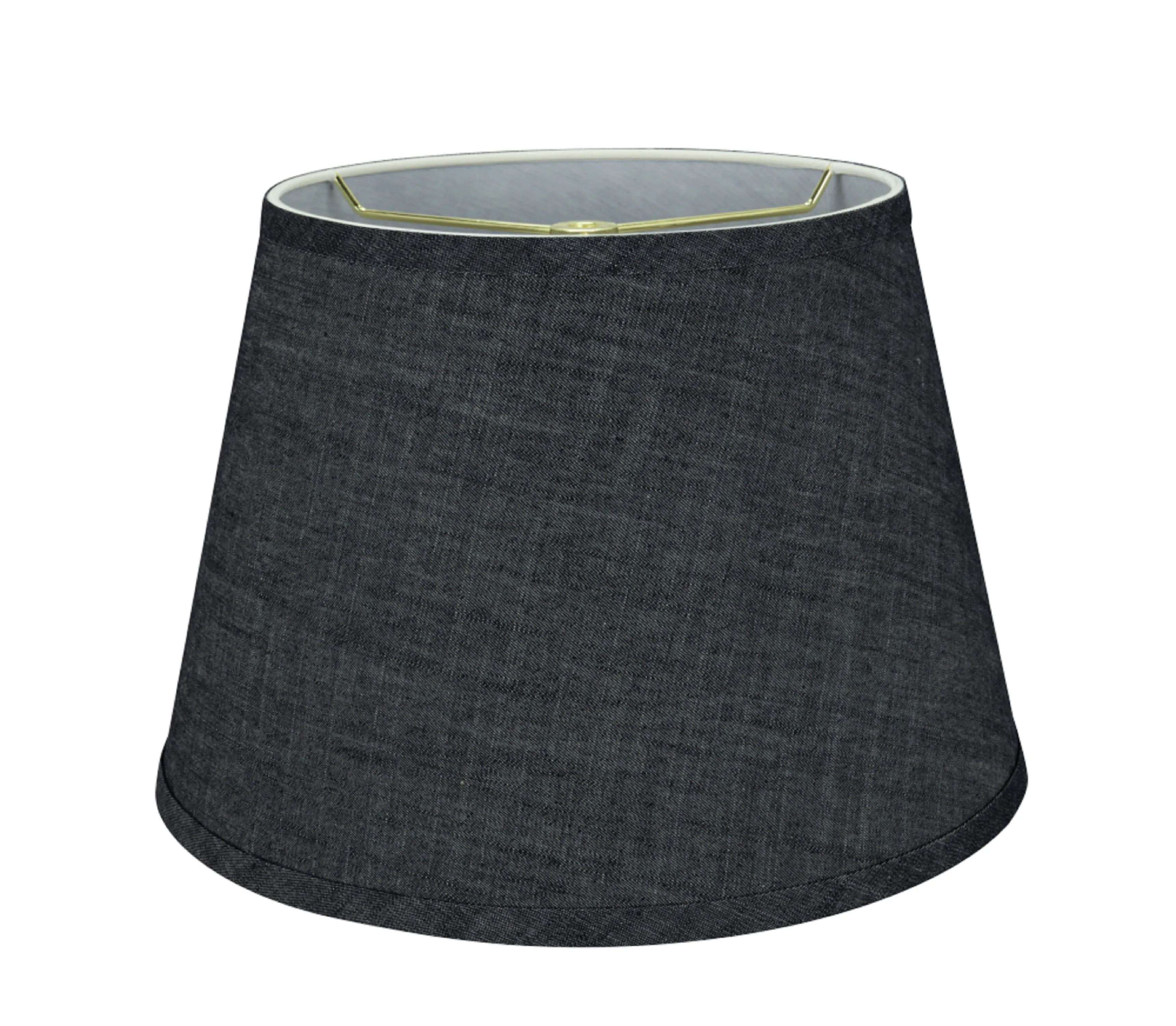 # 32921 Transitional Hardback Empire Shape Spider Construction Lamp Shade in Grey-Blue, 13" wide (9" x 13" x 9")