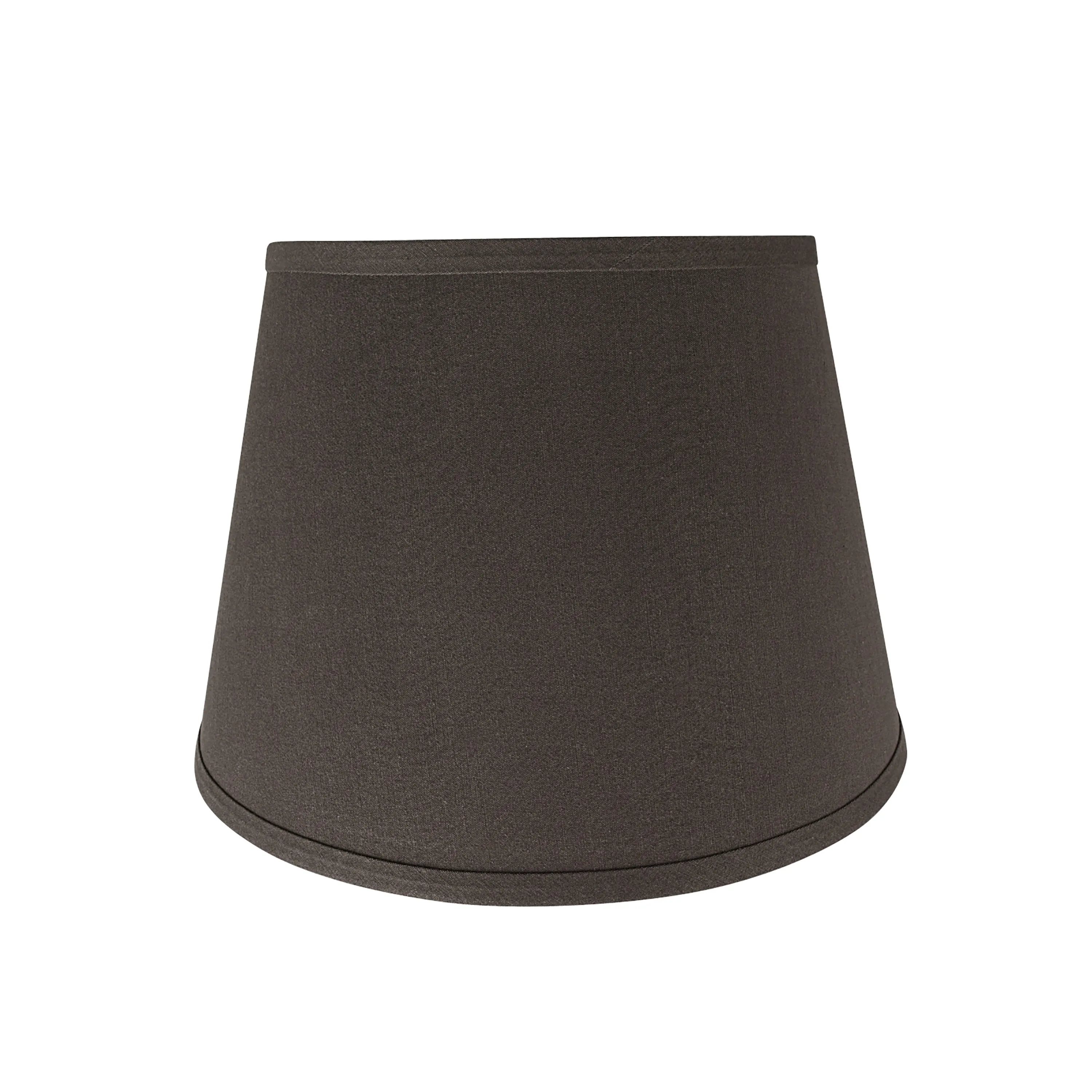 # 58952 Transitional Hardback Empire Shape UNO Construction Lamp Shade in Dark Brown, 13" Wide (9" x 13" x 9")