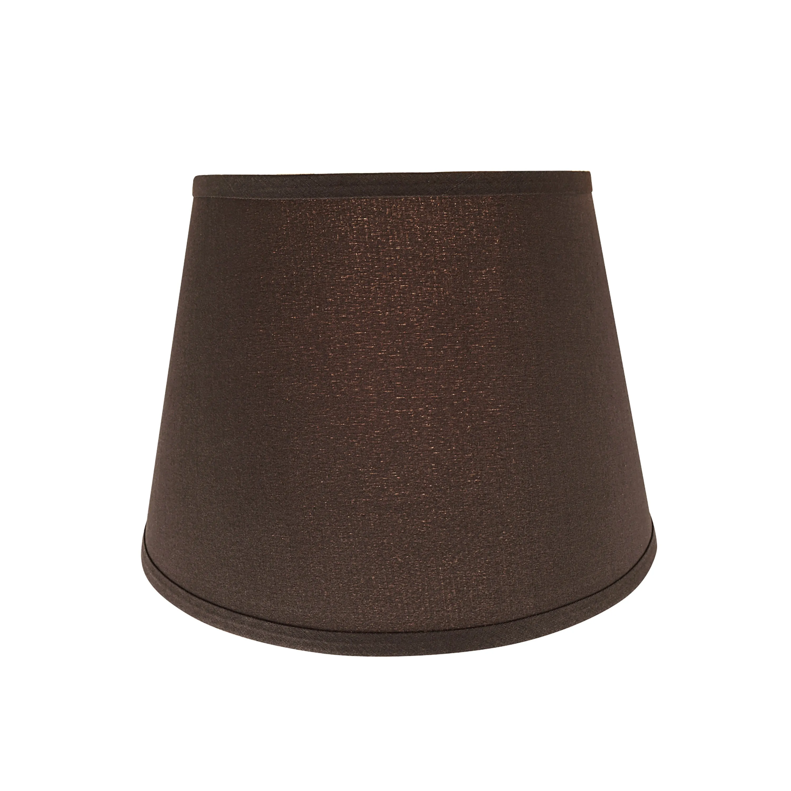 # 58952 Transitional Hardback Empire Shape UNO Construction Lamp Shade in Dark Brown, 13" Wide (9" x 13" x 9")