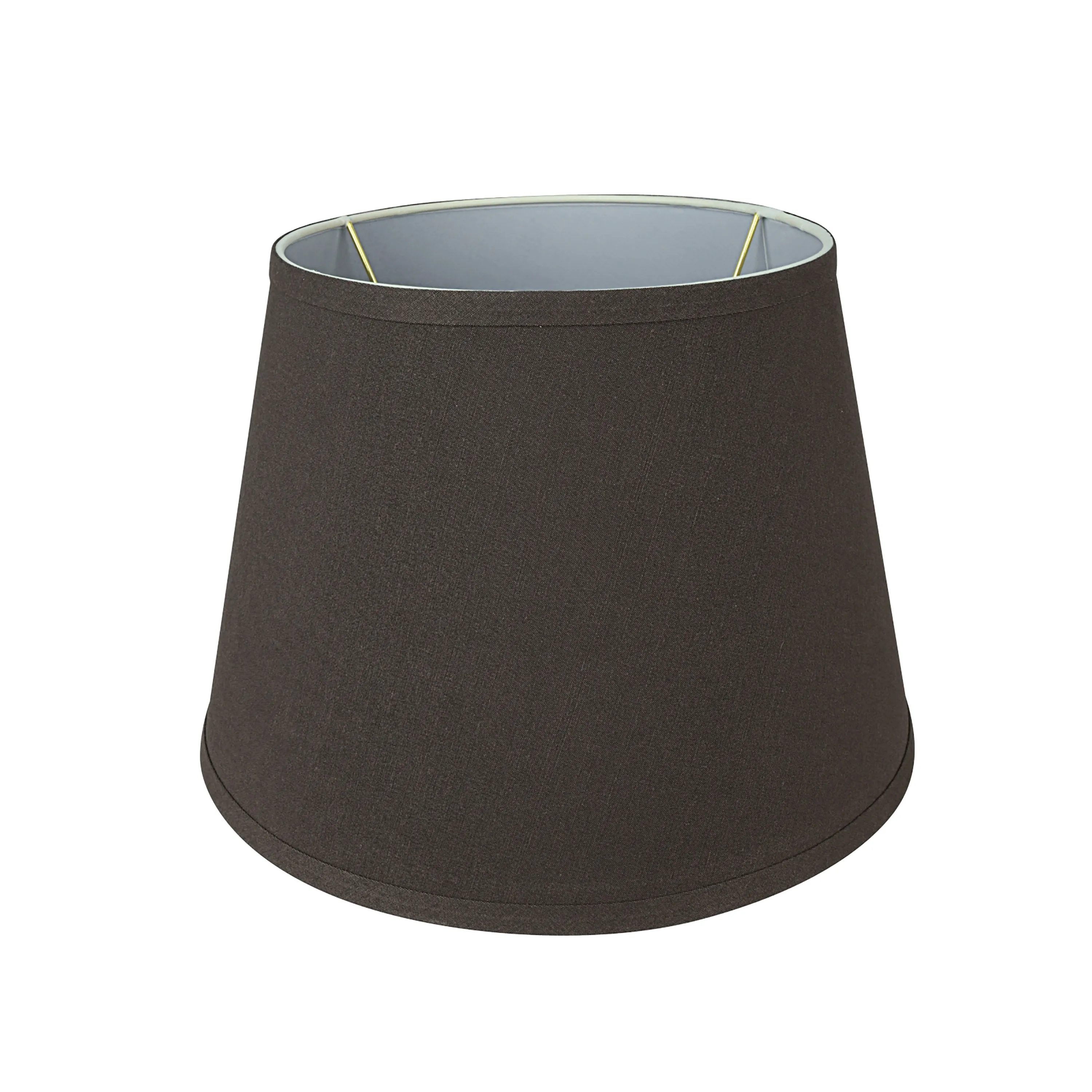 # 58952 Transitional Hardback Empire Shape UNO Construction Lamp Shade in Dark Brown, 13" Wide (9" x 13" x 9")