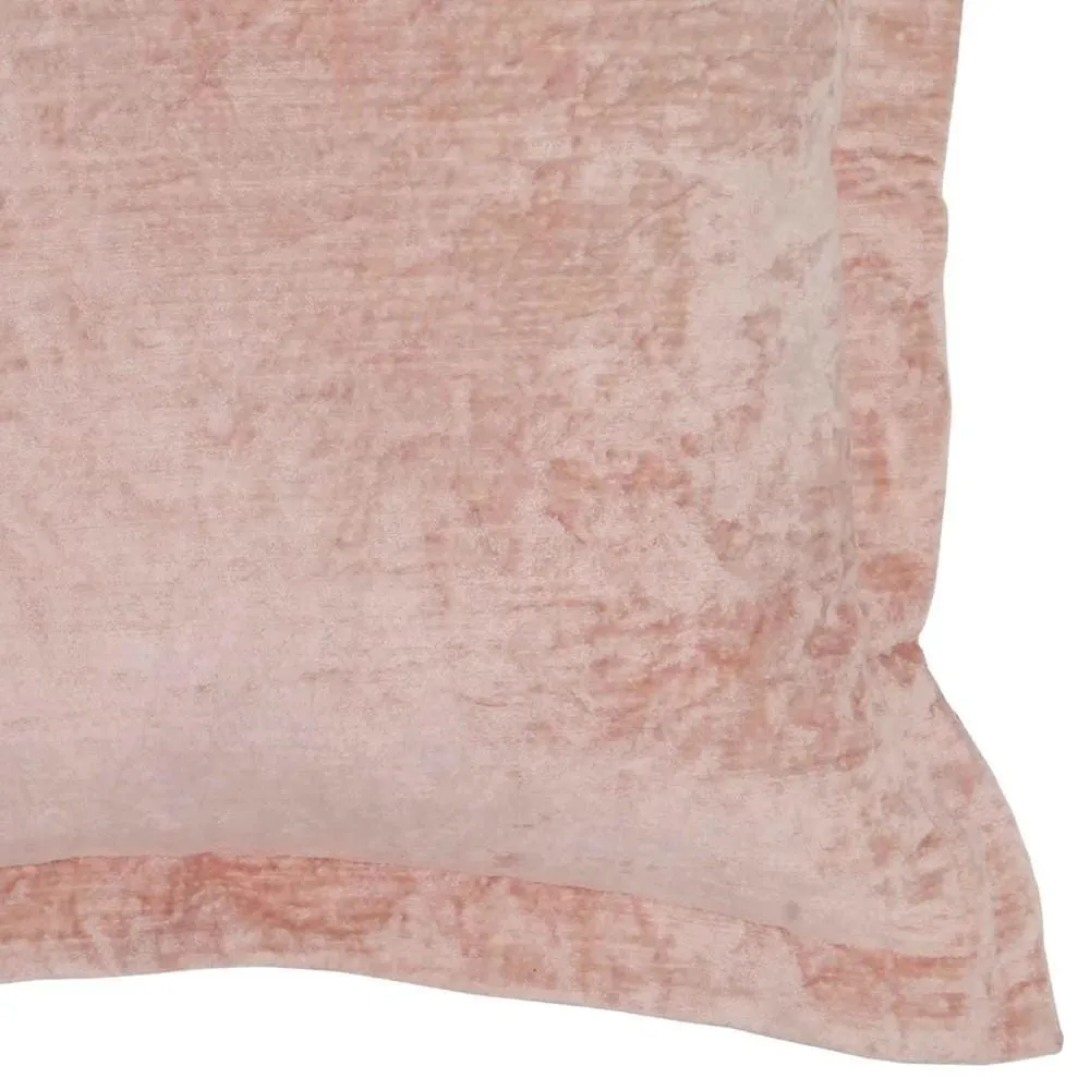 22 X 22" Fabric Throw Pillow with Flanged Edges, Pink By Casagear Home
