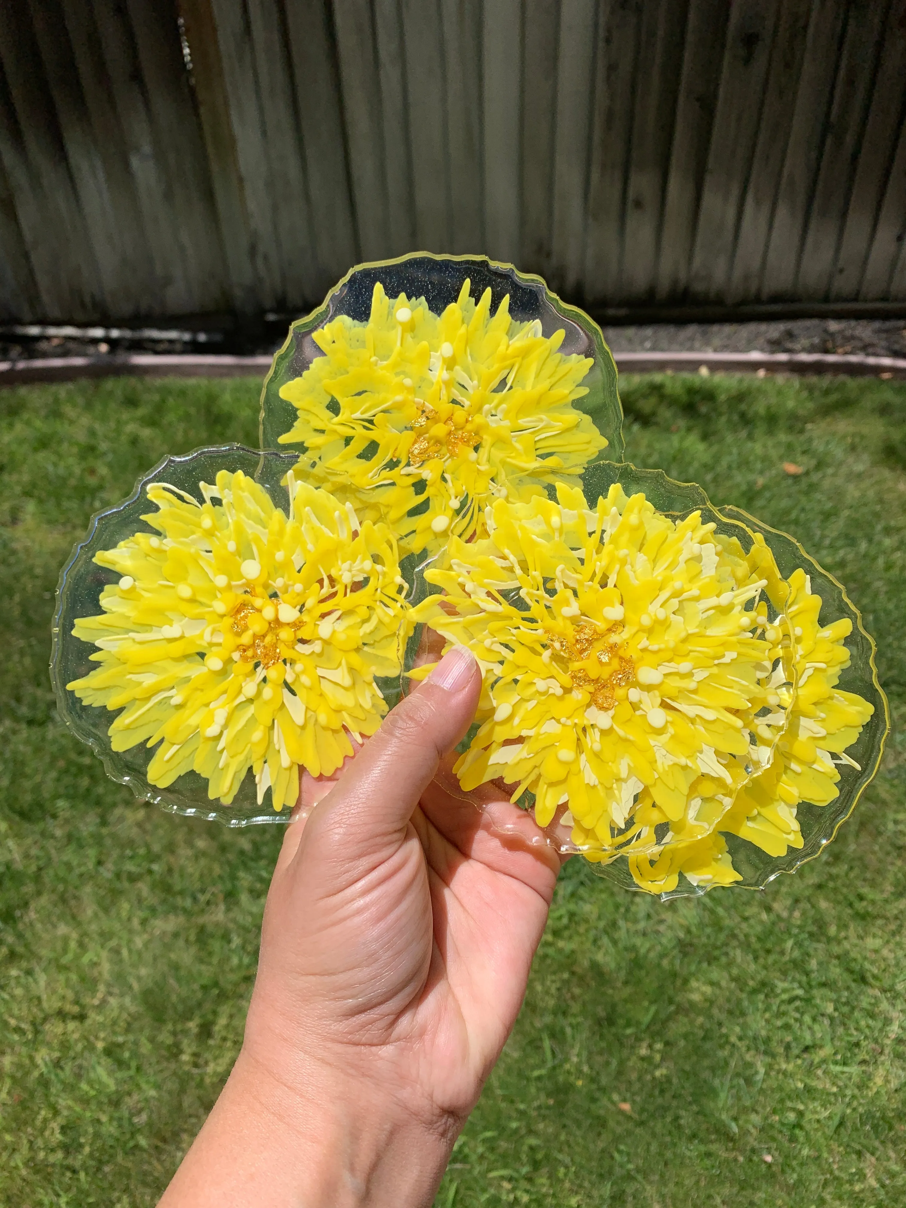 3D Floral Coasters