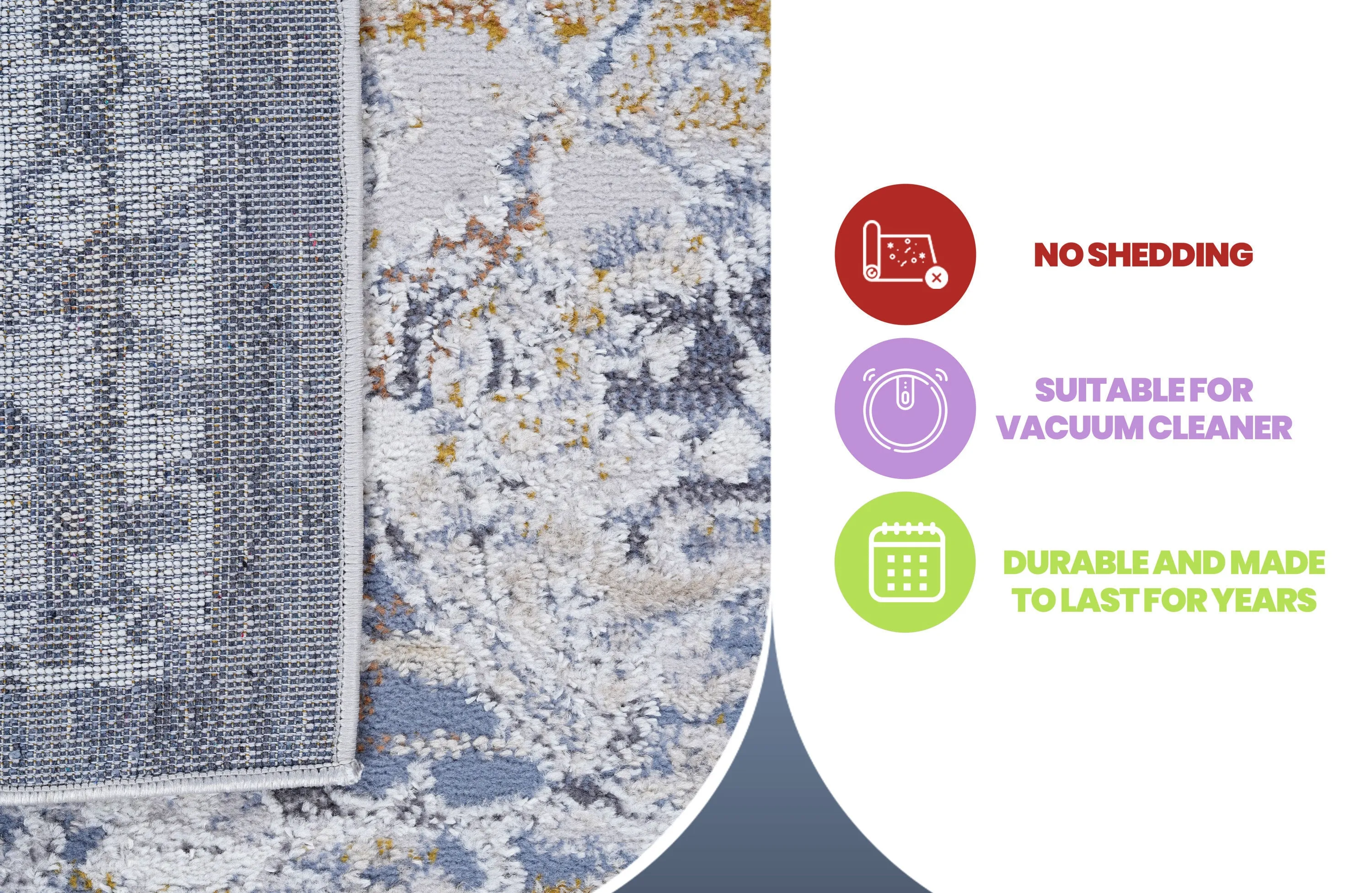6X9 Ivory/Grey /Traditional Non-Shedding Living Room Bedroom Dining Home Office Stylish and Stain Resistant Area Rug