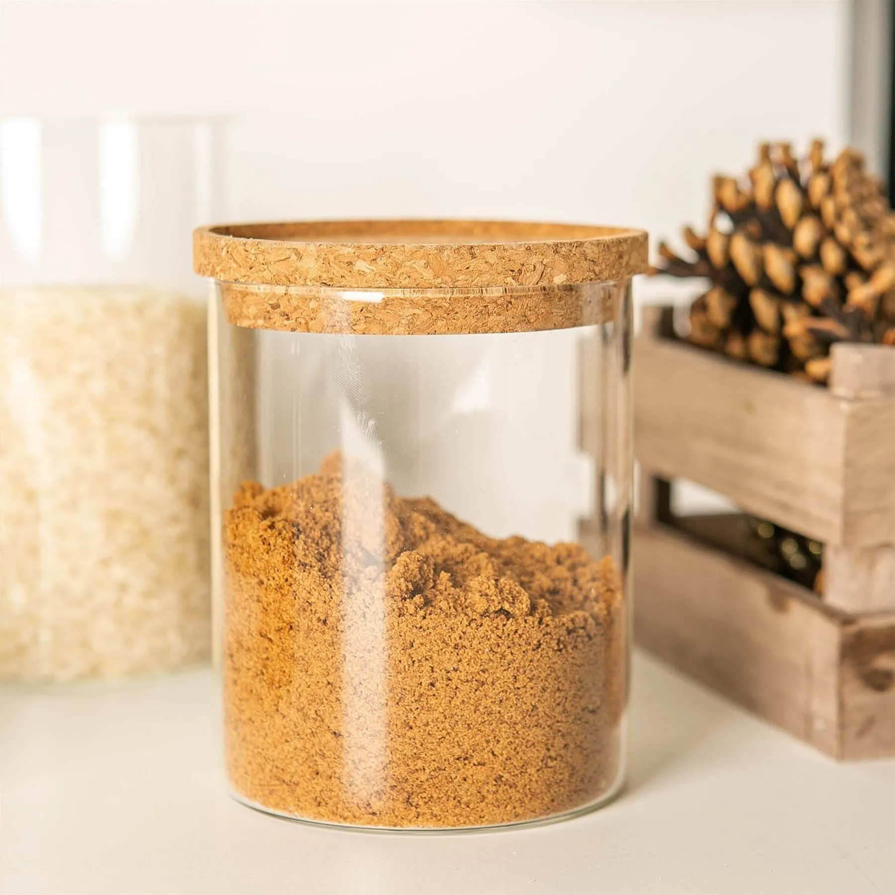 750ml Cork Lid Storage Jar - By Argon Tableware
