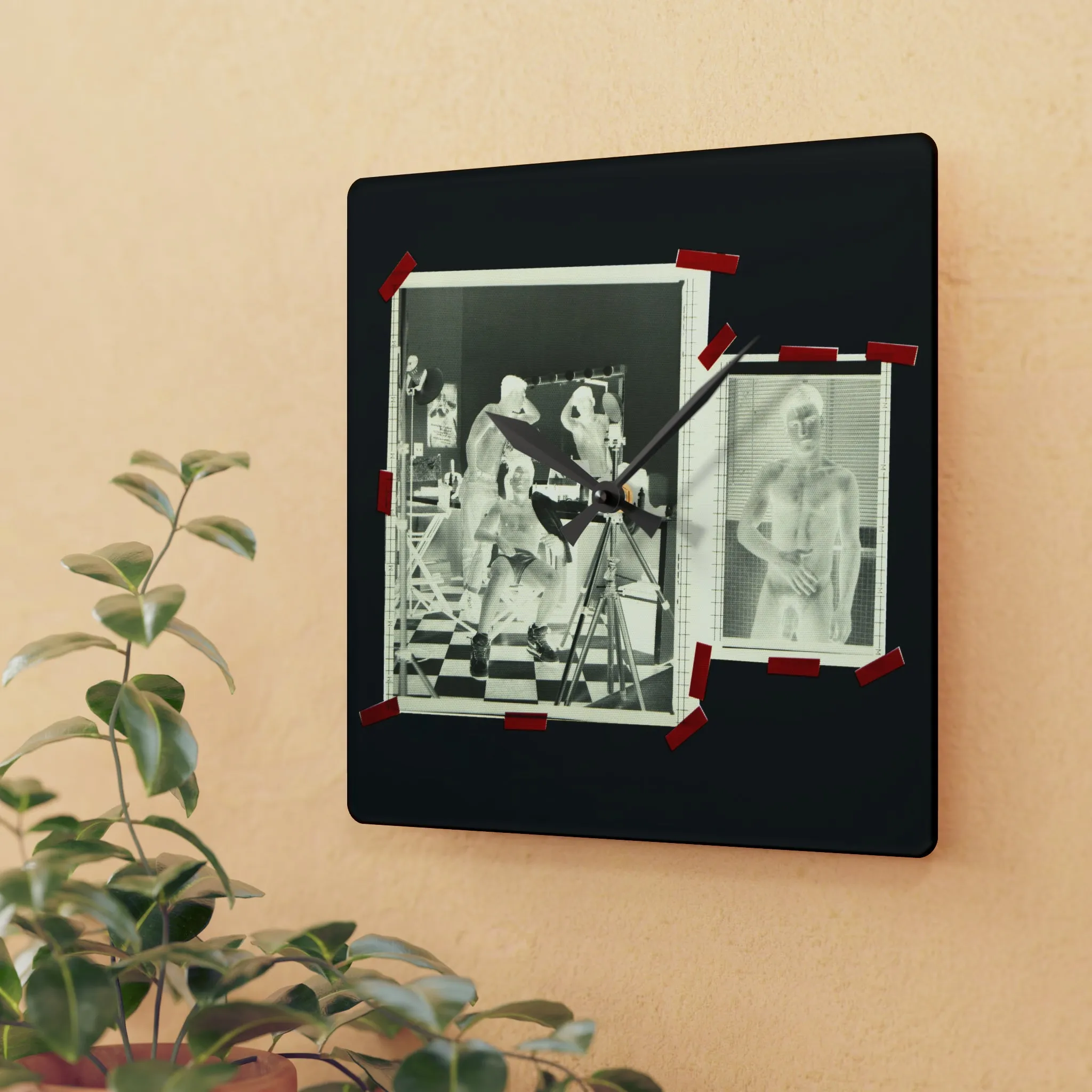 90S VINTAGE GAY PORN TRANSPARENCY Wall Clock #2