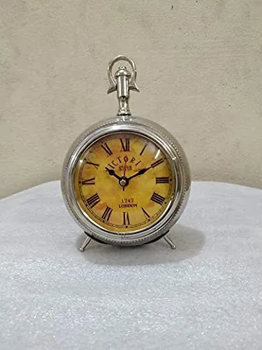 A R S Enterprises Table Clock Nikhil 7.5 inches Clock for Home Study Living Room and Office | Living Room | Bedroom | Kitchen | Office