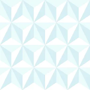Adella Sky Blue Geometric Wallpaper from the Fable Collection