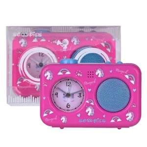 Alarm Clock Pink Special Edition | With Customizable Voice Alarm | Pinklicious Unicorn Dinky Design