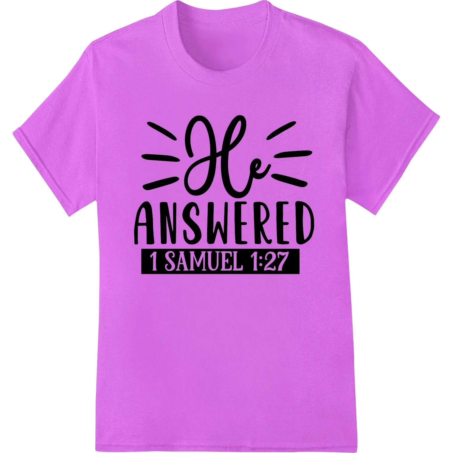 Answered Prayer: Inspiring Bible Verse DTF Print Transfer