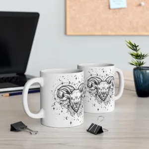 Aries Zodiac Ram Astrology "Renewal" Ceramic Mug 11oz