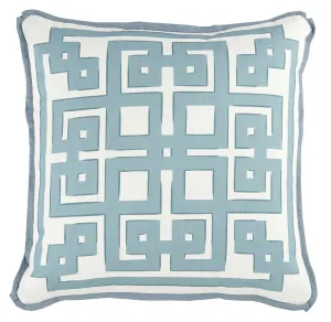 ARLEY DUSTY BLUE W/ DUSTY BLUE LINEN BACK & FLANGE