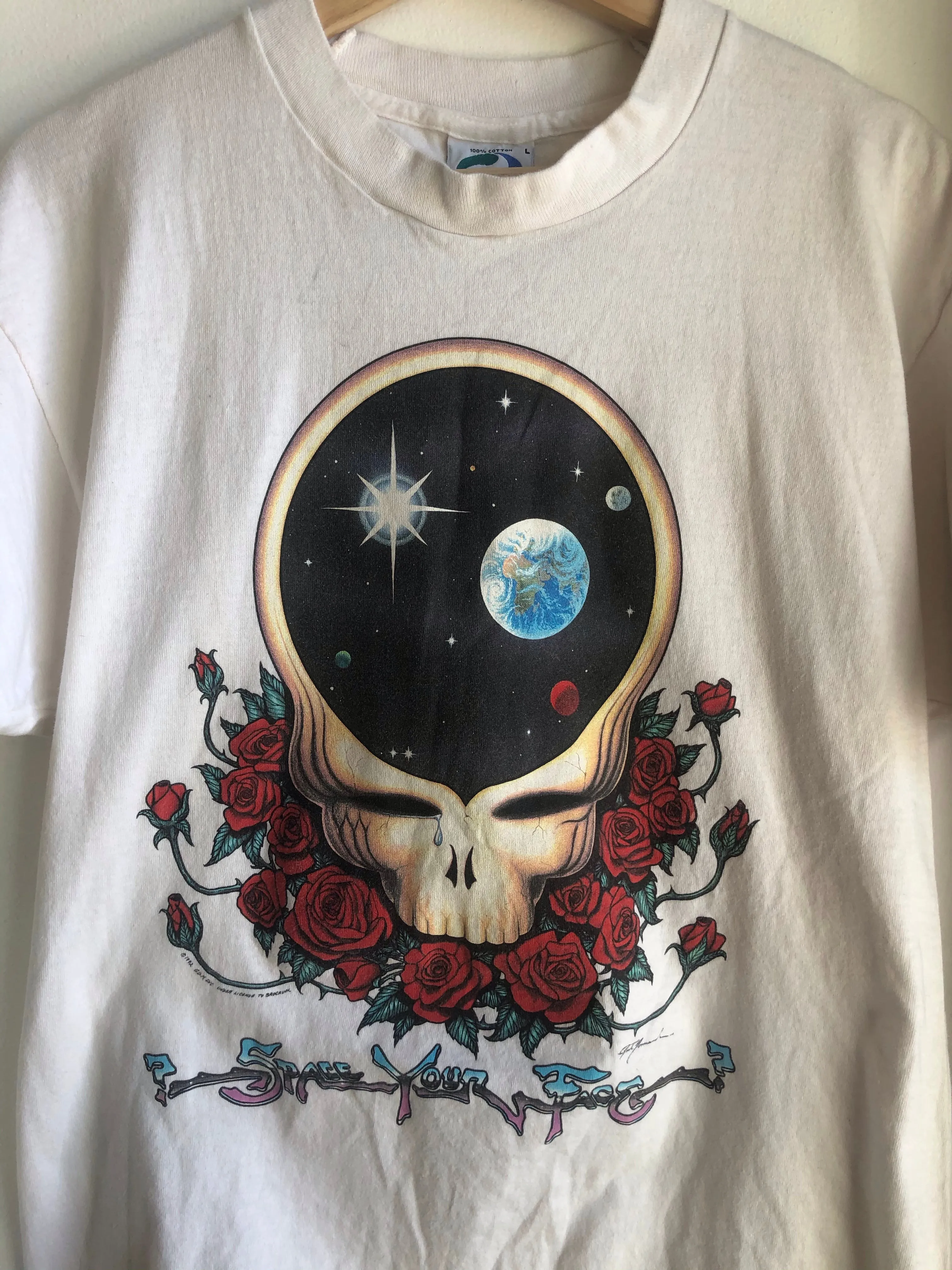 Authentic 1992 Vintage Grateful Dead Steal Your Face Tour Shirt