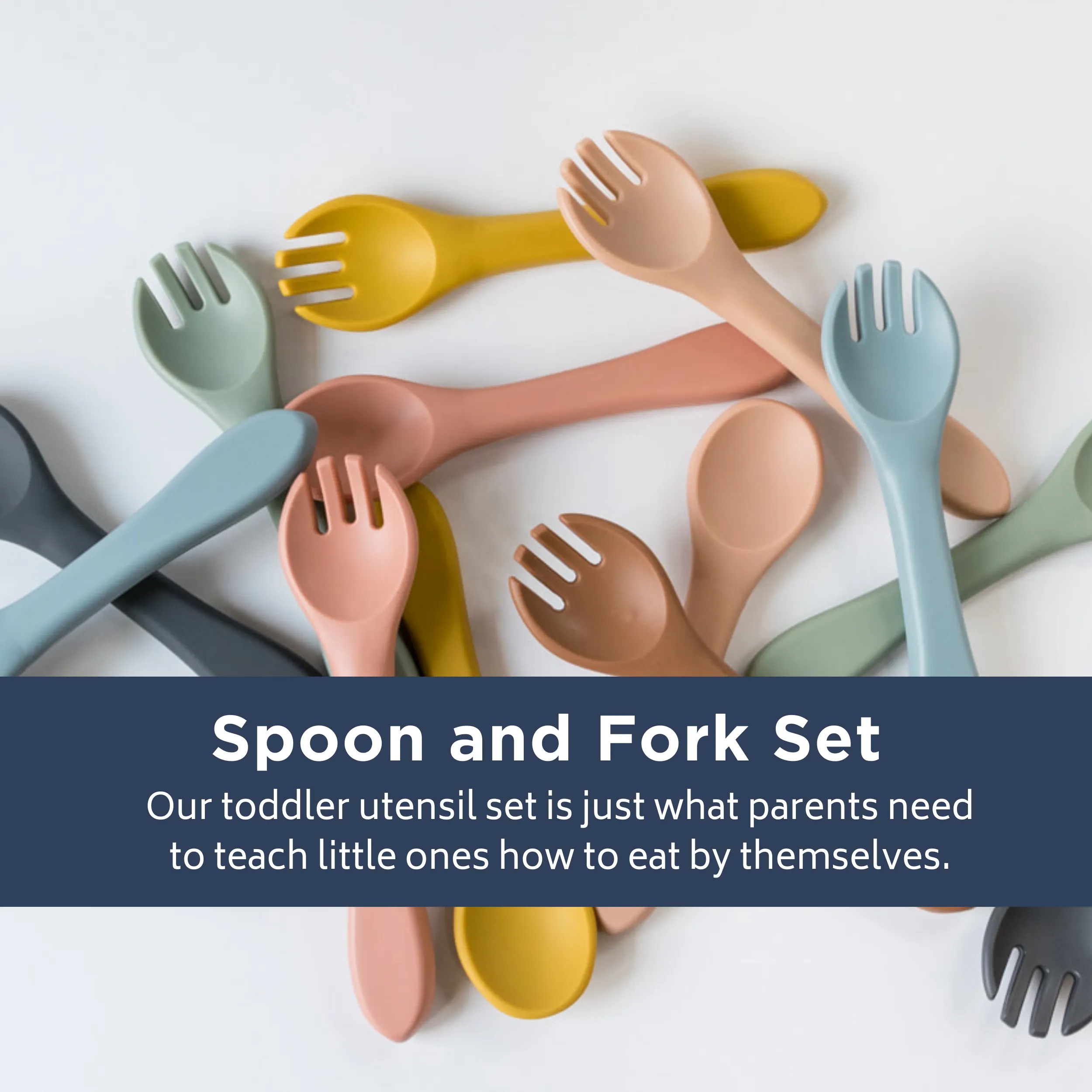 Babeehive Goods Dusty Rose Spoon and Fork Set