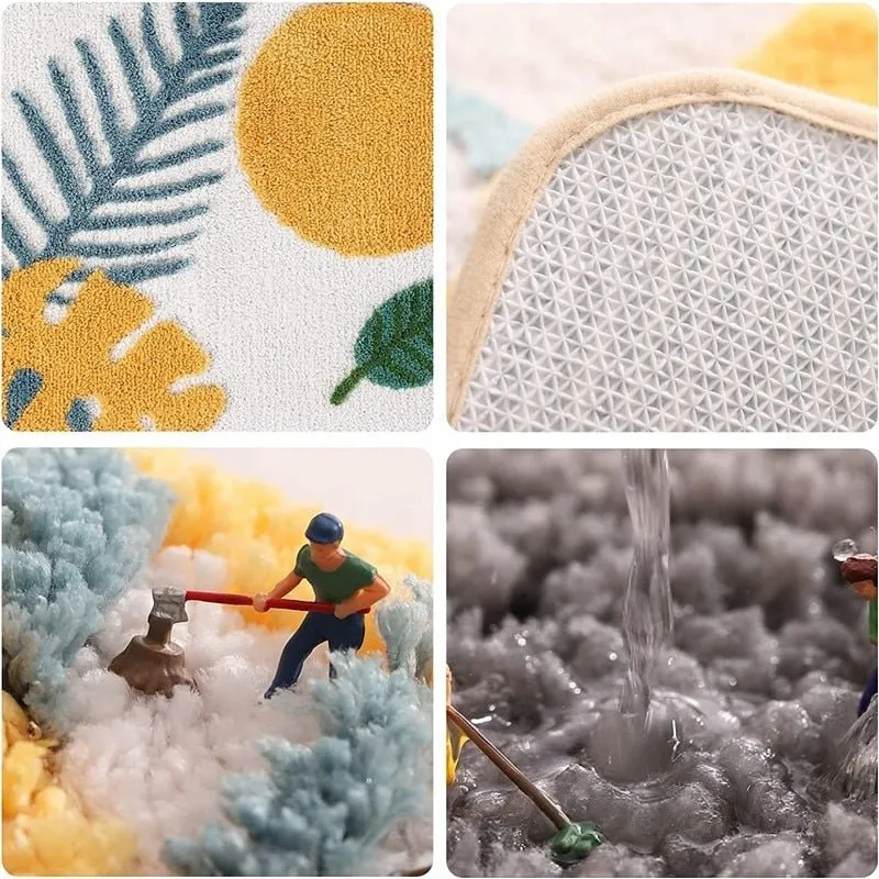 Bathroom Rugs - Non-Slip and Soft Microfiber
