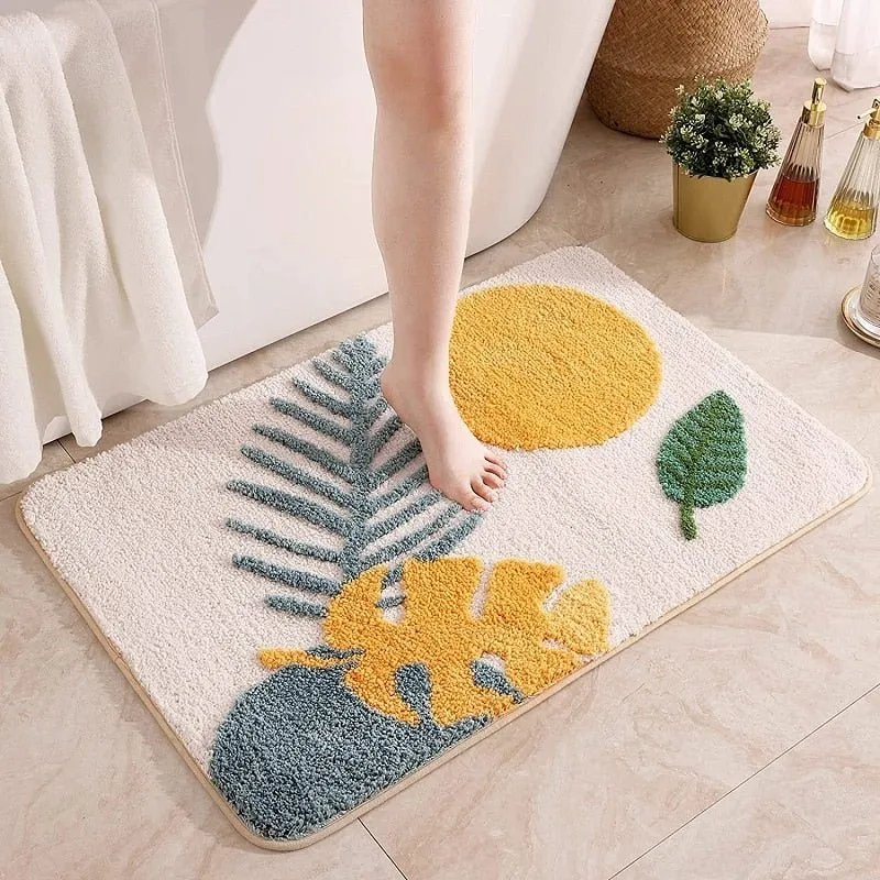Bathroom Rugs - Non-Slip and Soft Microfiber