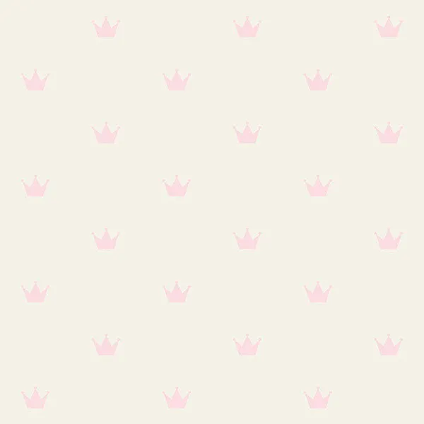 Bea Light Pink Crowns Wallpaper from the Fable Collection