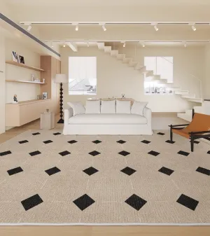 Bedroom Modern Rugs, Large Modern Rugs for Living Room, Dining Room Geometric Soft Rugs, Contemporary Modern Rugs for Office