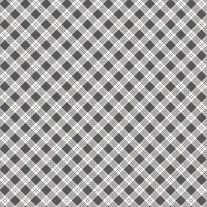 Bee Plaid by Lori Holt - Scarecrow Steel - 1/2 yd Quilters Weight Cotton